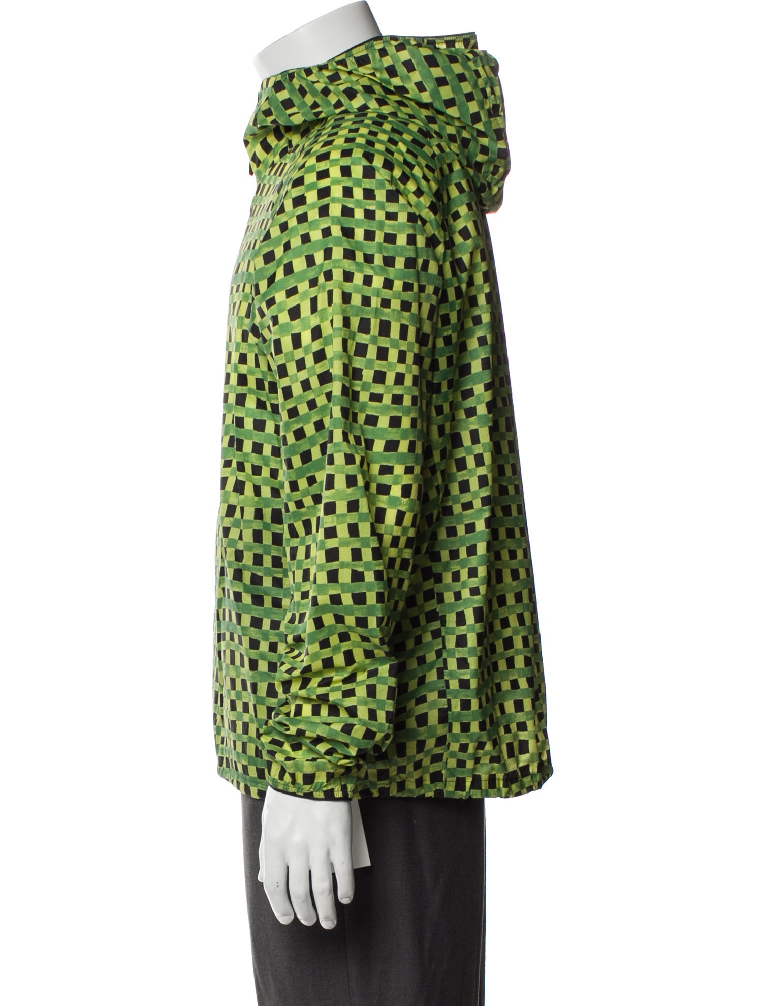 Marni Plaid Print Turtleneck Hoodie