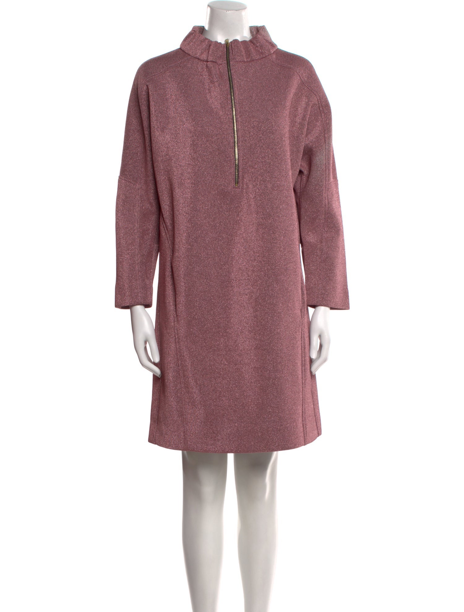 Marni Mock Neck Knee-Length Dress