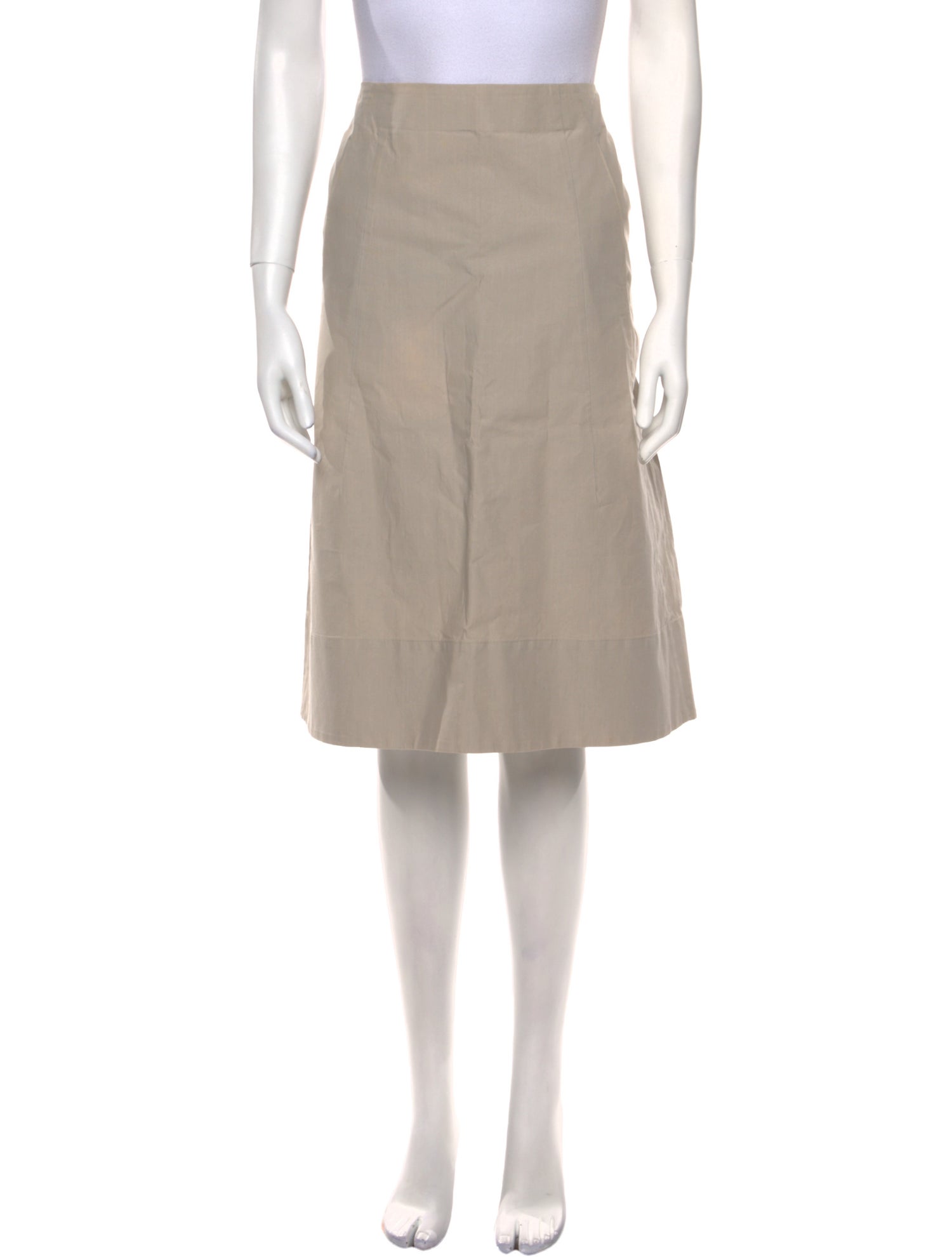 Marni Pleated Accents Knee-Length Skirt