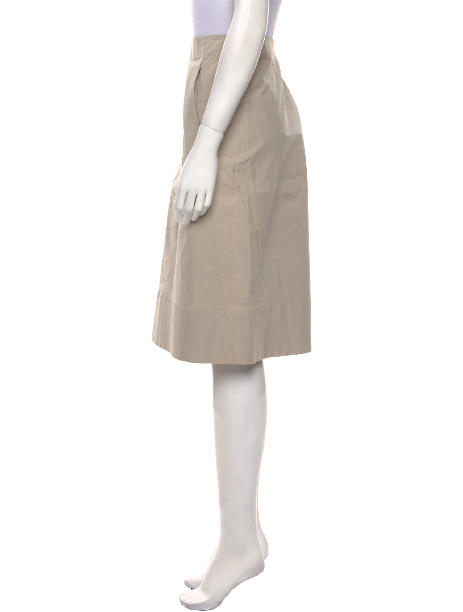 Marni Pleated Accents Knee-Length Skirt