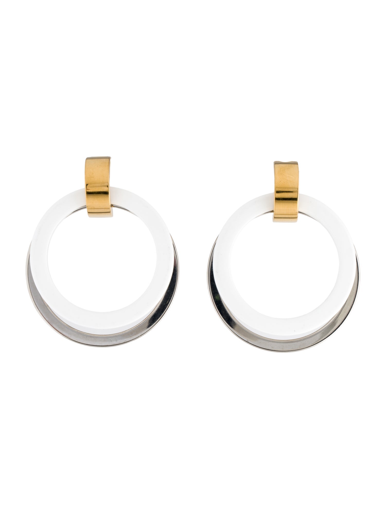 Marni Resin Hoop Drop Clip-On Earrings