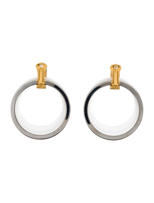 Marni Resin Hoop Drop Clip-On Earrings