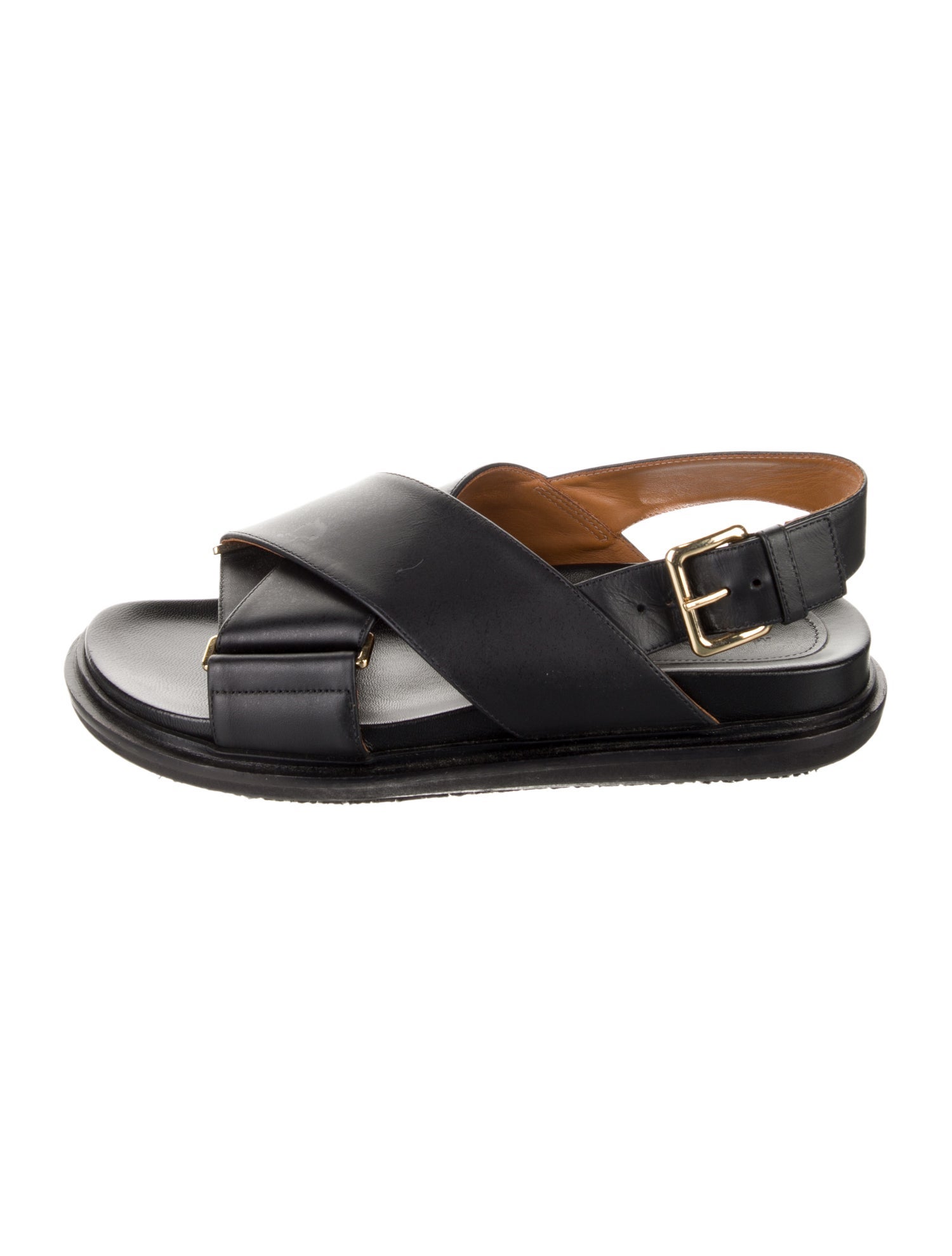 Marni Leather Slingback Sandals