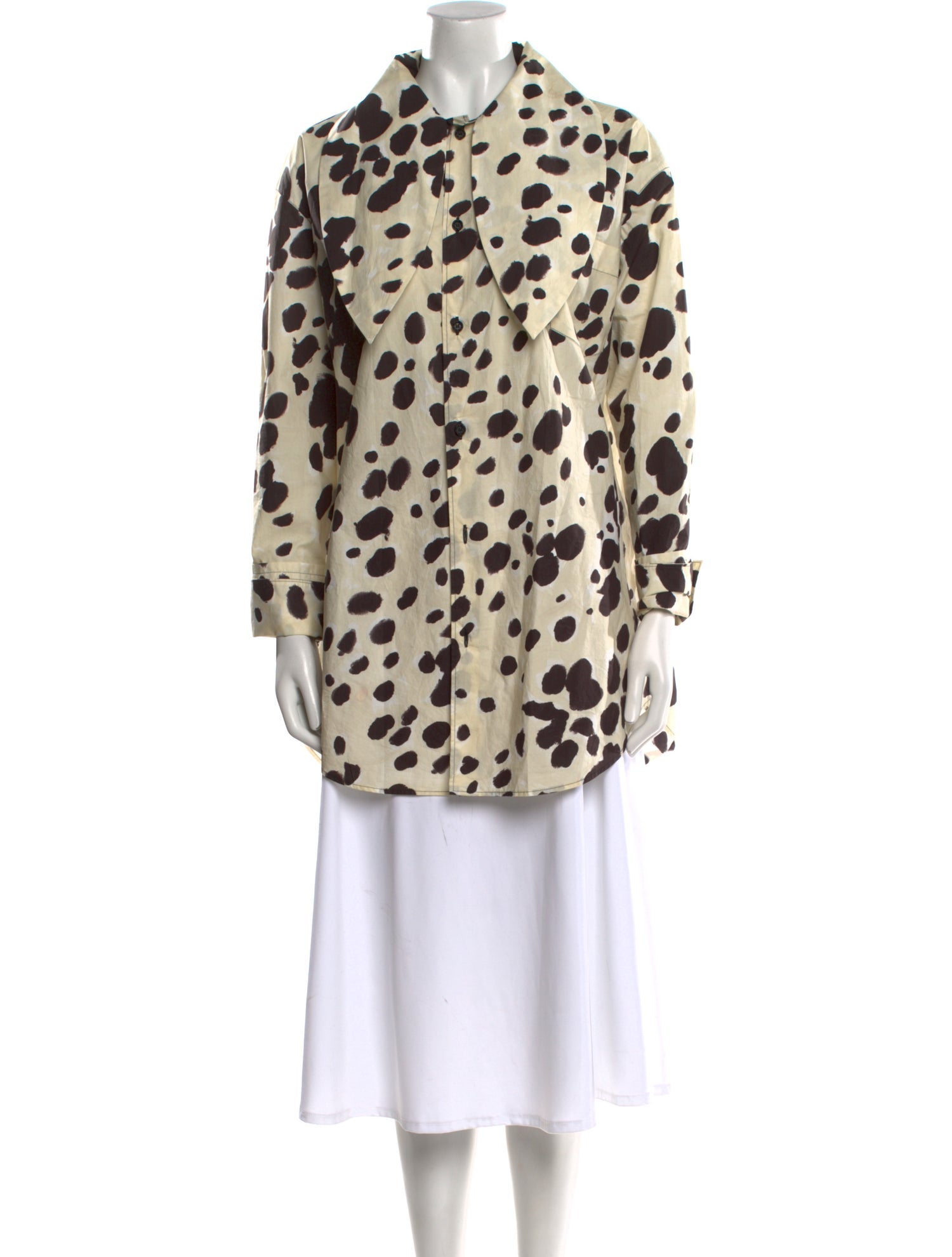 Marni Animal Print Long Sleeve Tunic