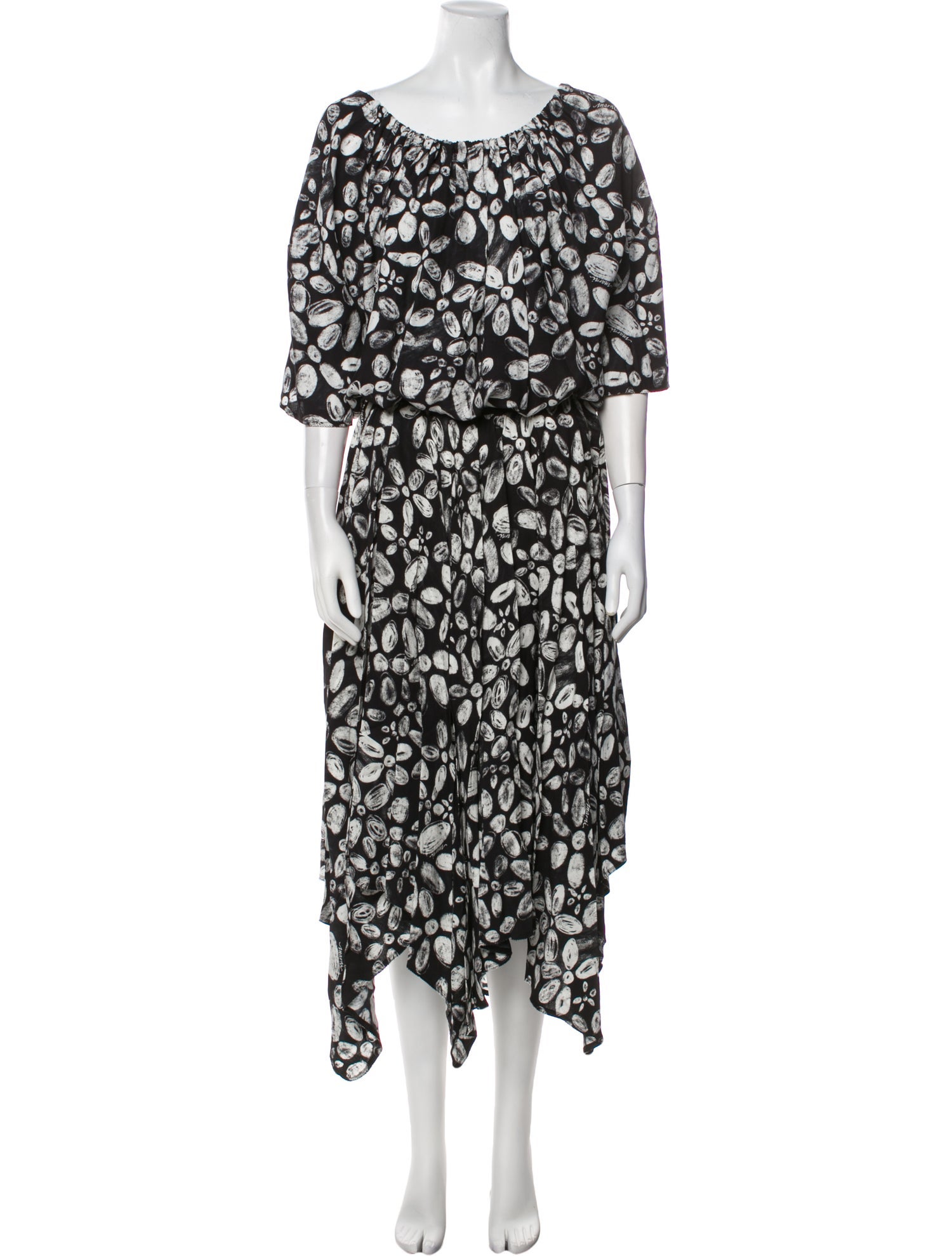 Marni Patterned Ruffle Embellishment Skirt Set w/ Tags