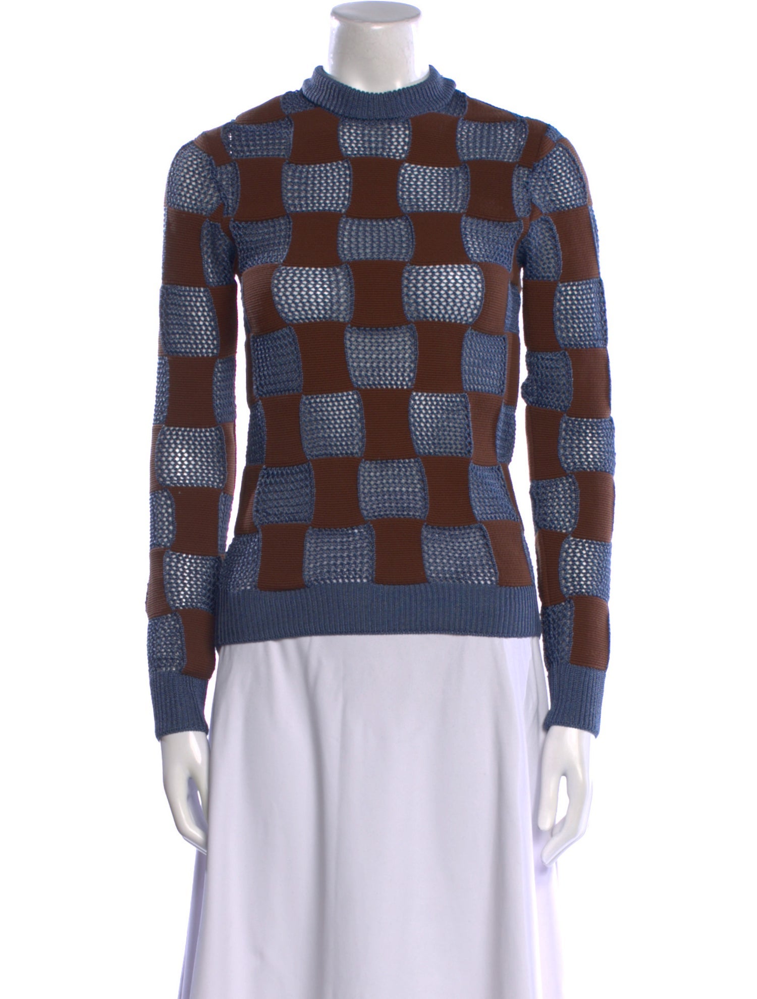Marni Printed Mock Neck Sweater