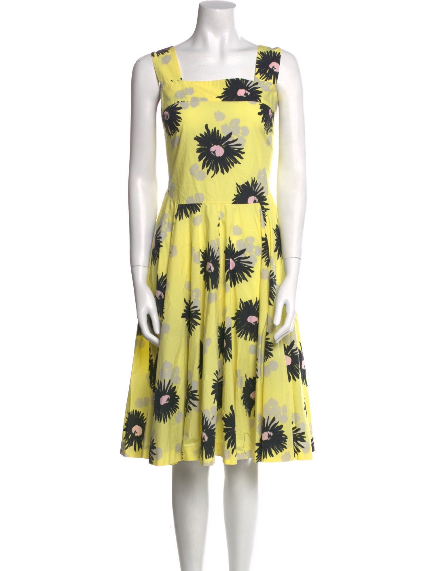 Marni Floral Print Knee-Length Dress