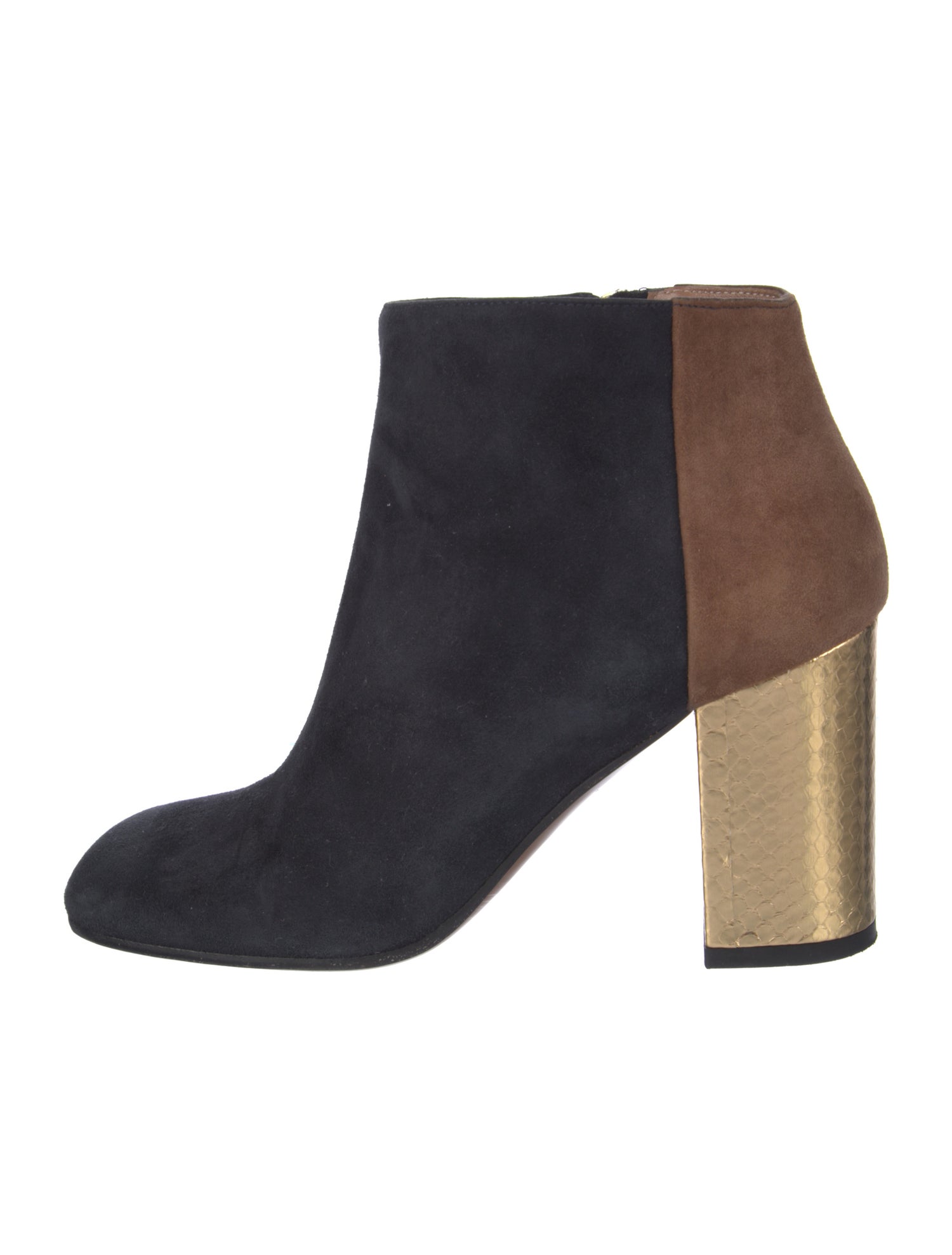 Marni Suede Colorblock Pattern Boots