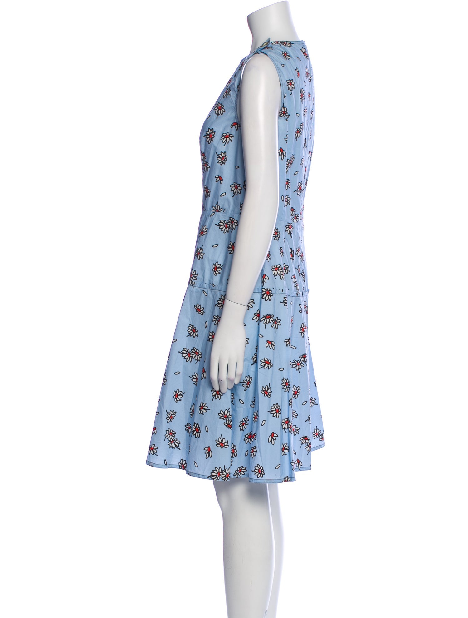 Marni Floral Print Knee-Length Dress