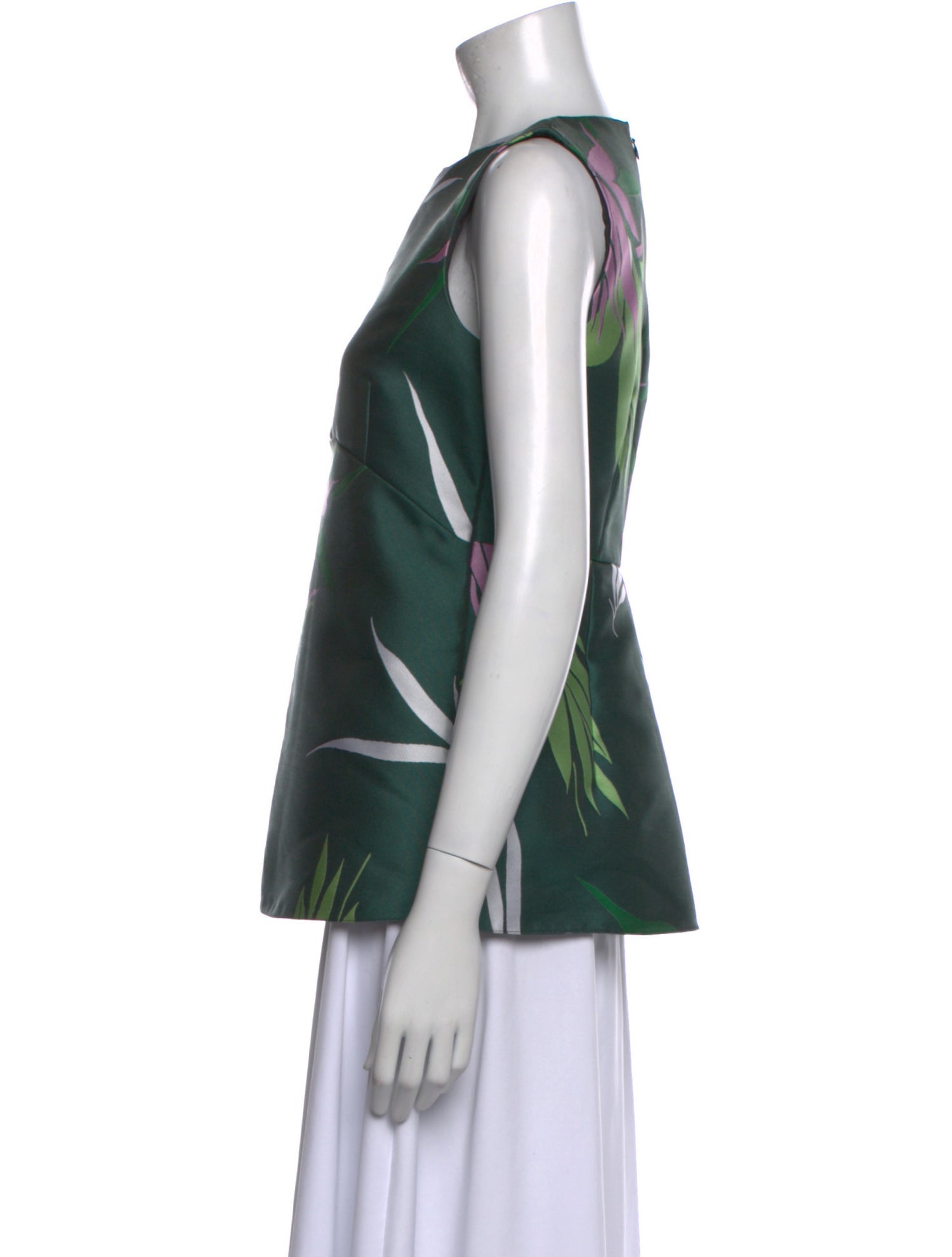 Marni Printed Bateau Neckline Top