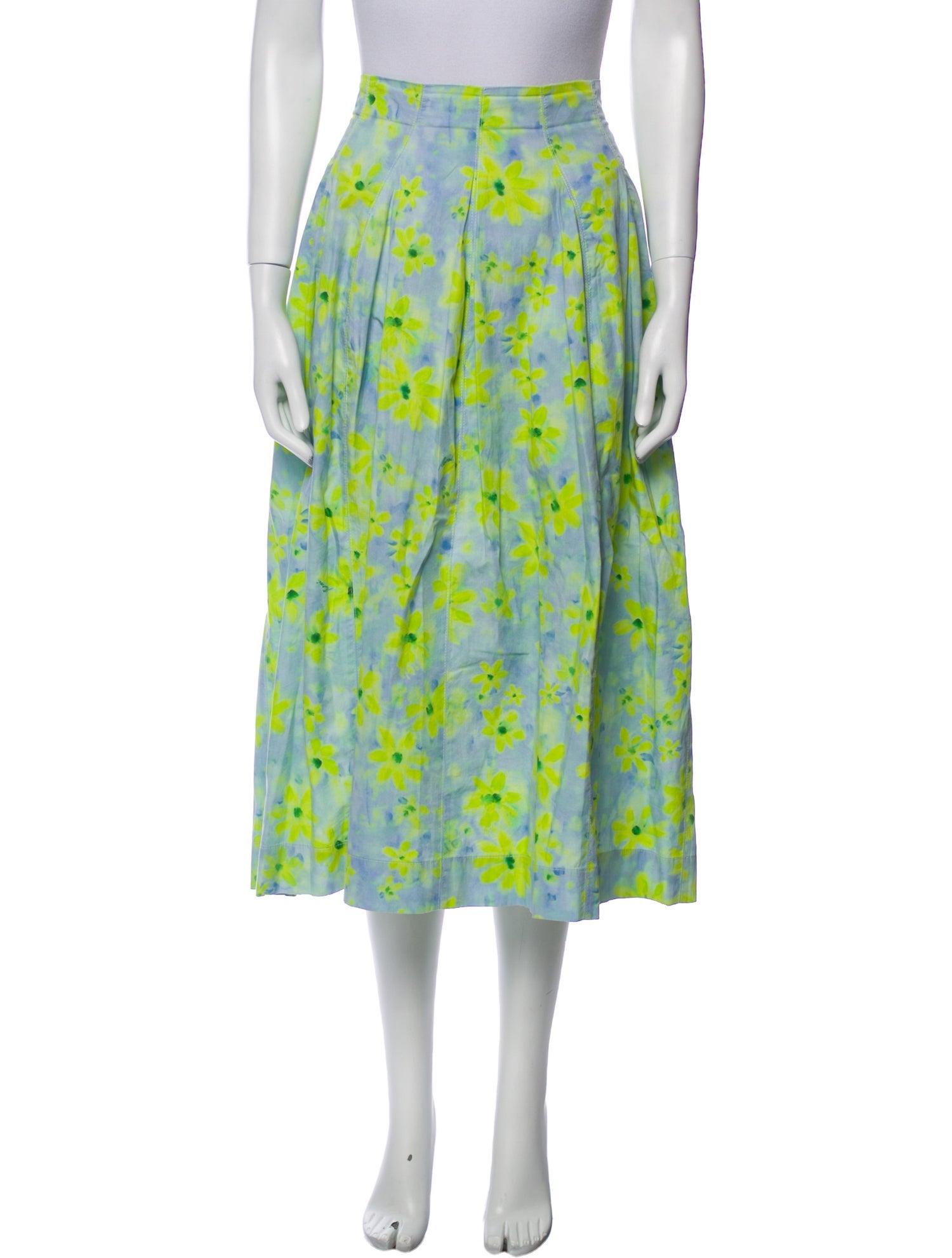 Marni Floral Print Midi Length Skirt