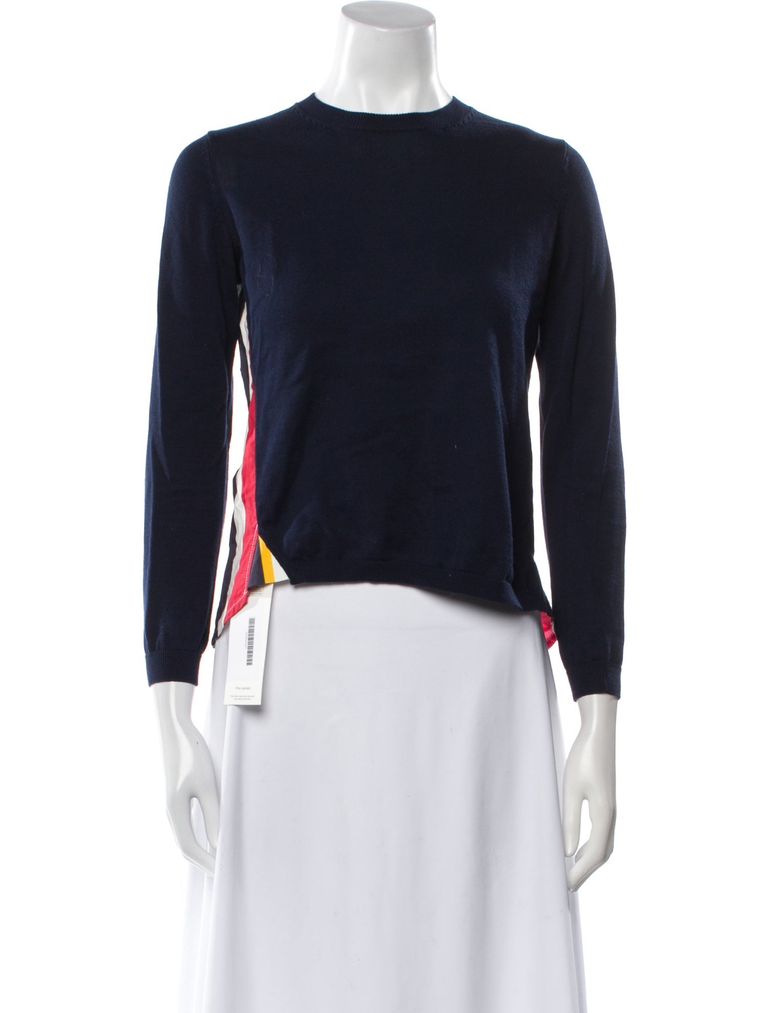 Marni Mock Neck Three-Quarter Sleeve Top