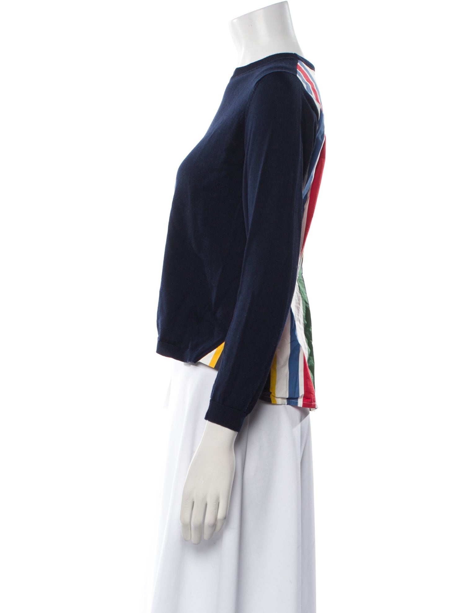 Marni Mock Neck Three-Quarter Sleeve Top