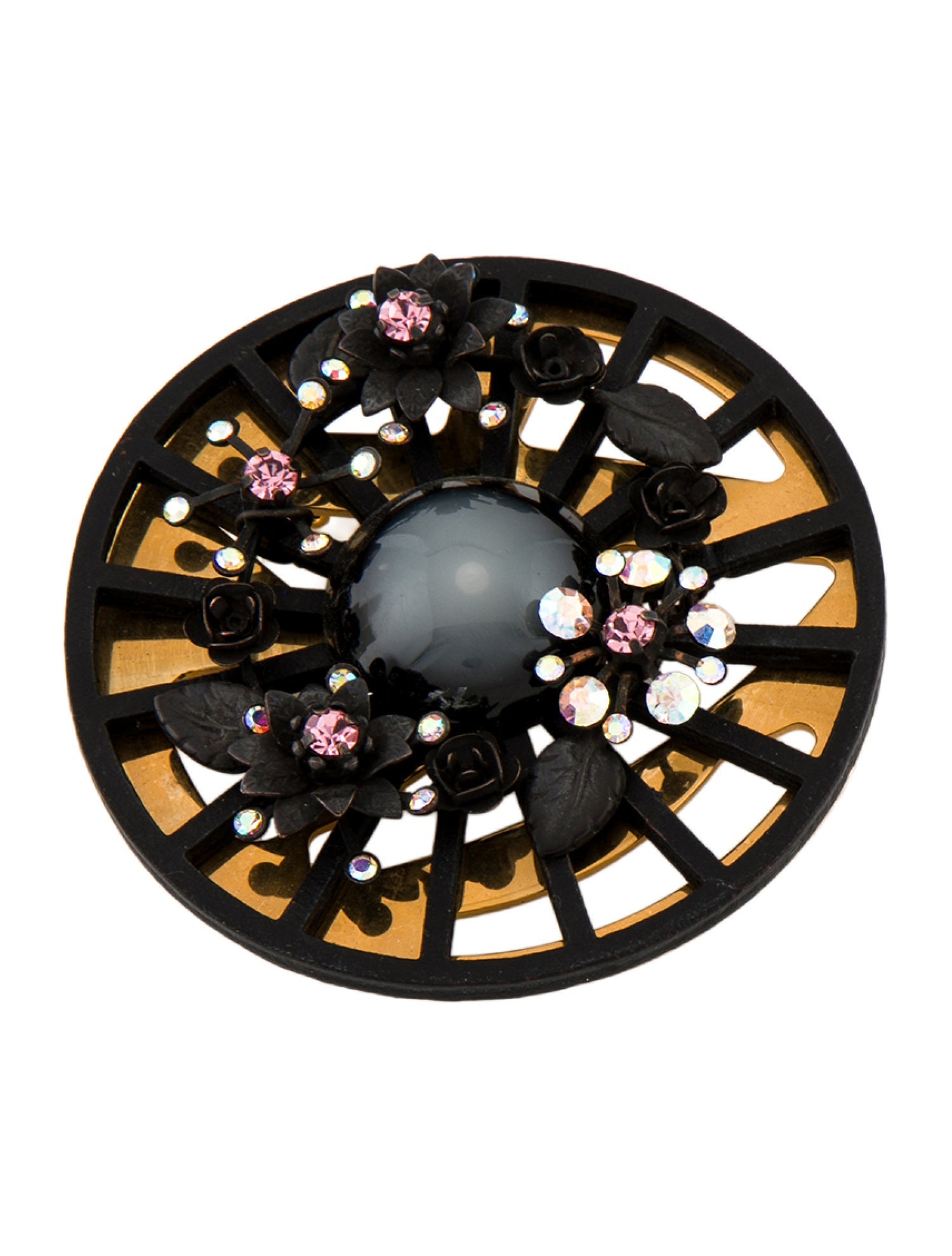 Marni Crystal & Resin Flower Pin