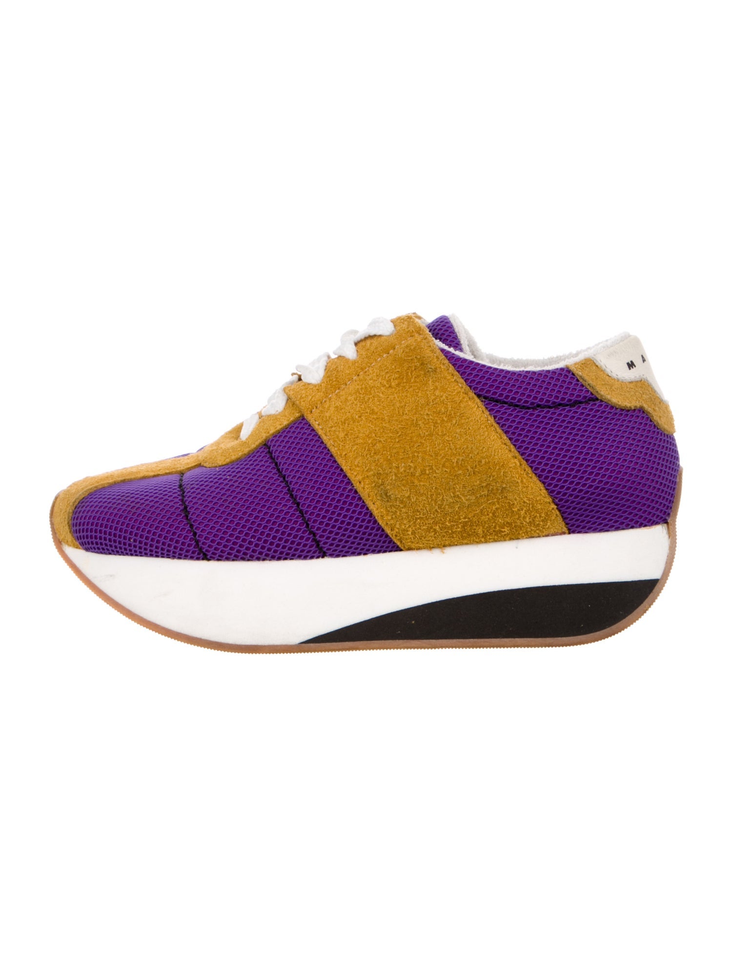 Marni Suede Printed Sneakers