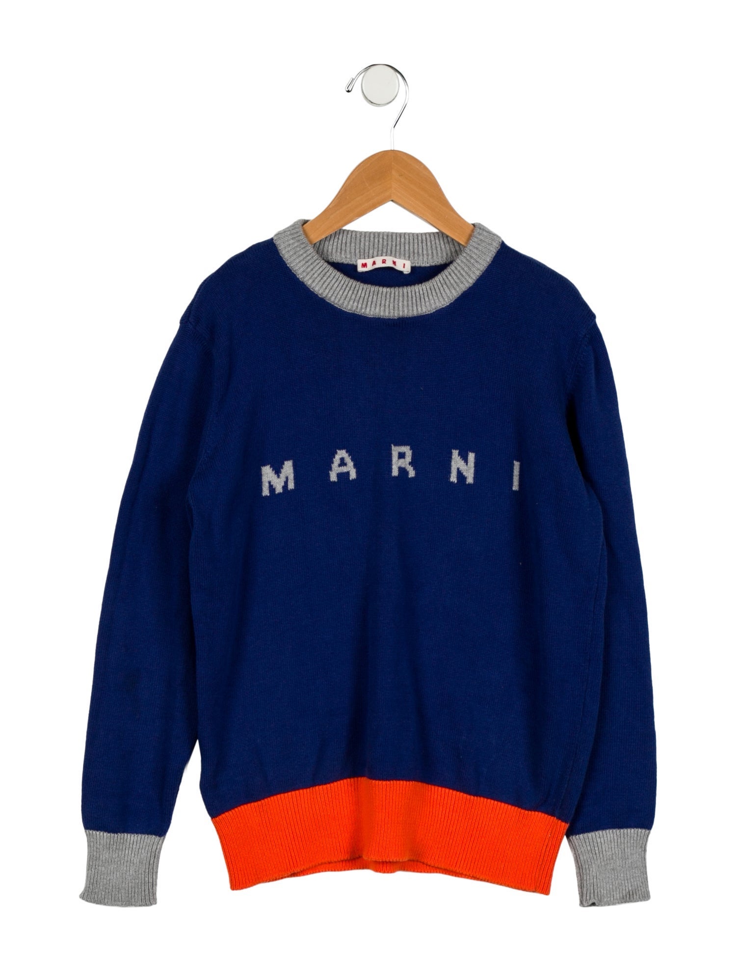 Marni Girls Cotton Logo Sweater