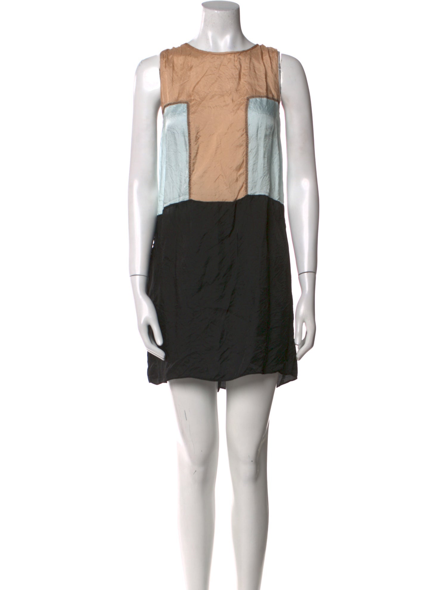 Marni Colorblock Pattern Mini Dress