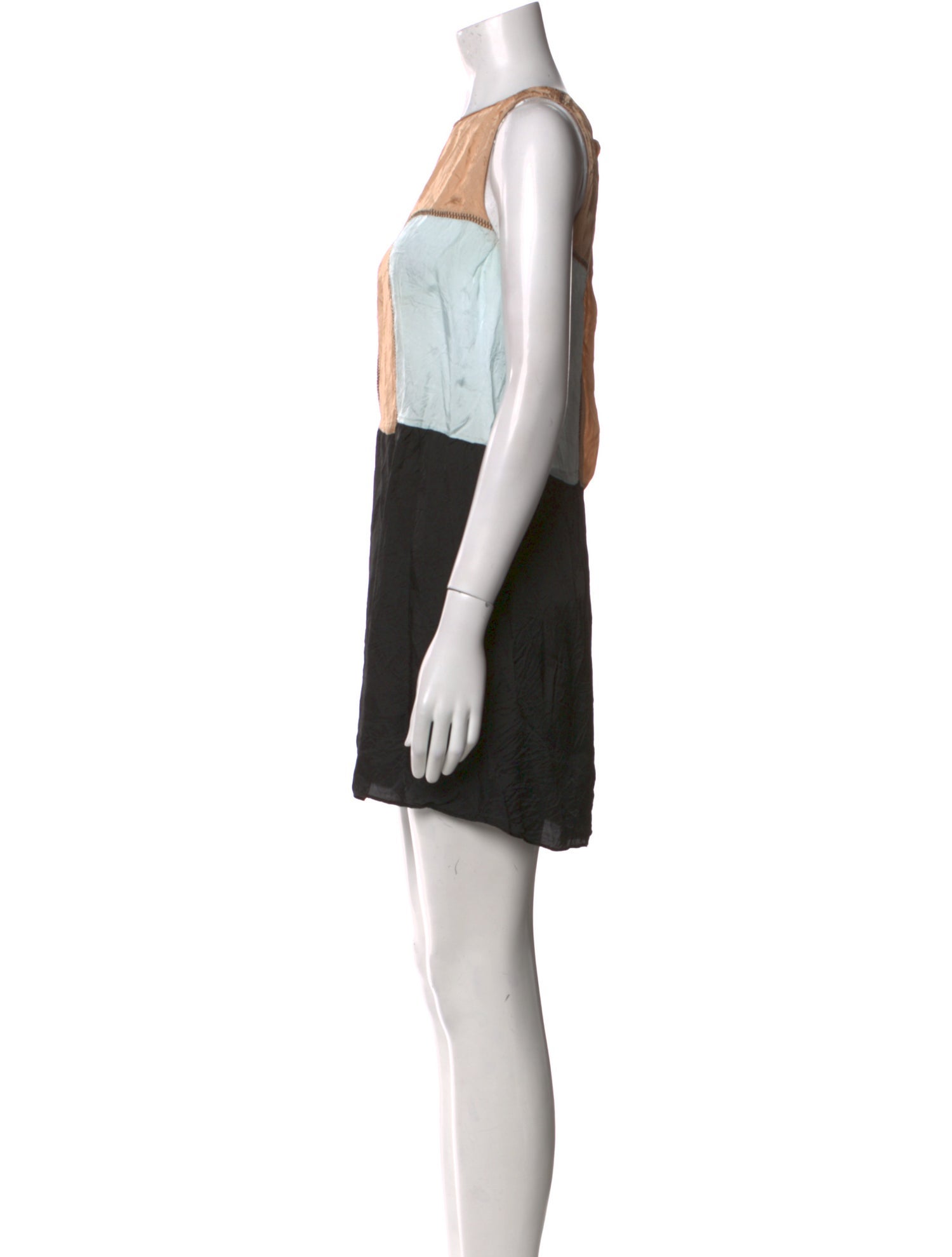 Marni Colorblock Pattern Mini Dress