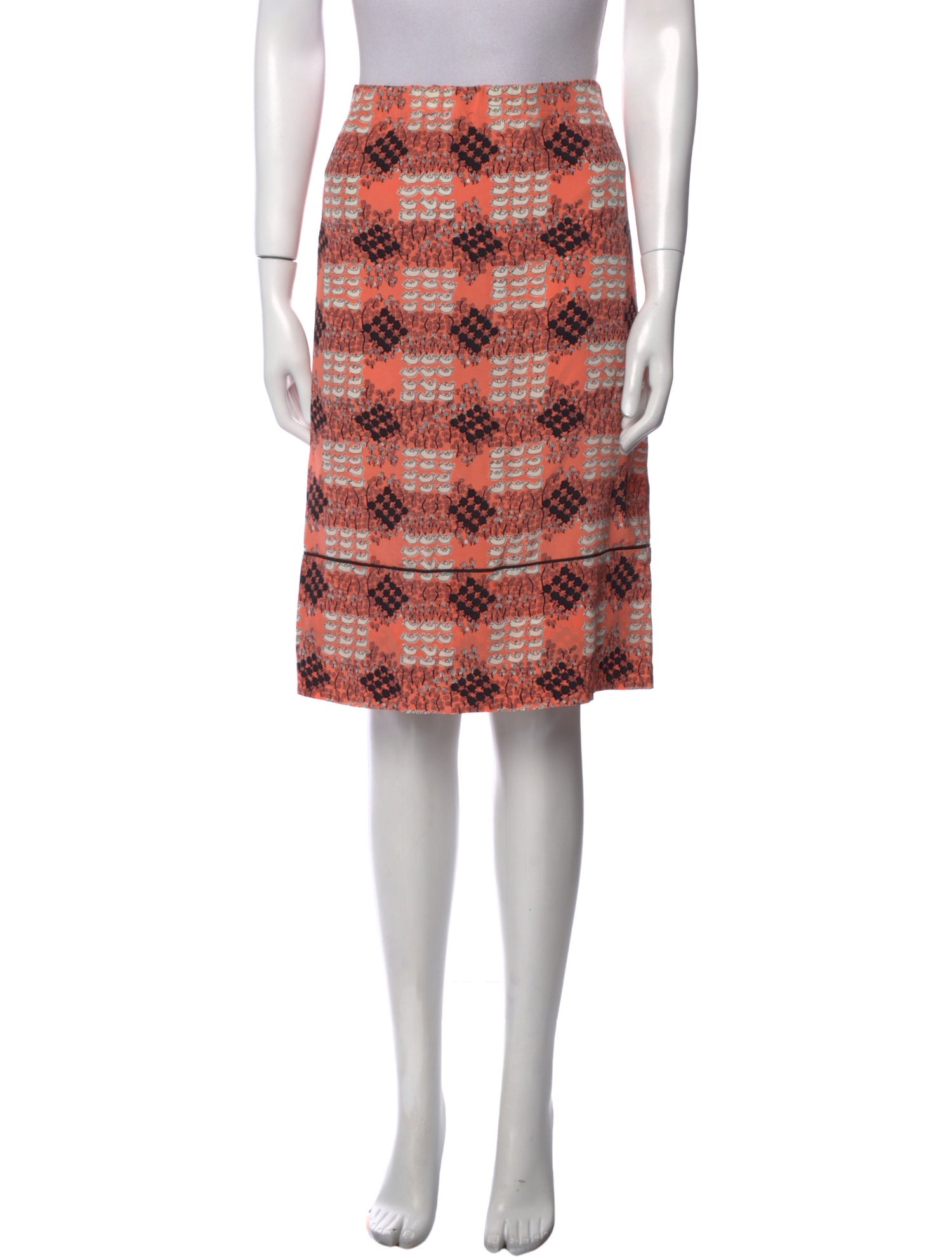 Marni Silk Knee-Length Skirt