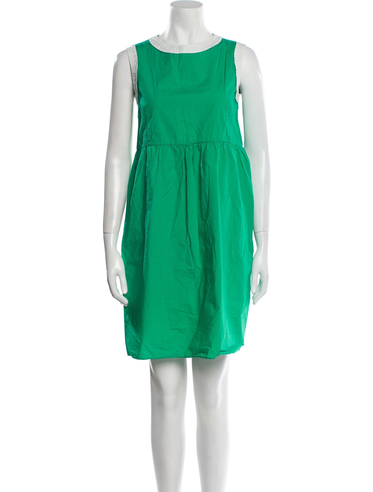 Marni Bateau Neckline Mini Dress