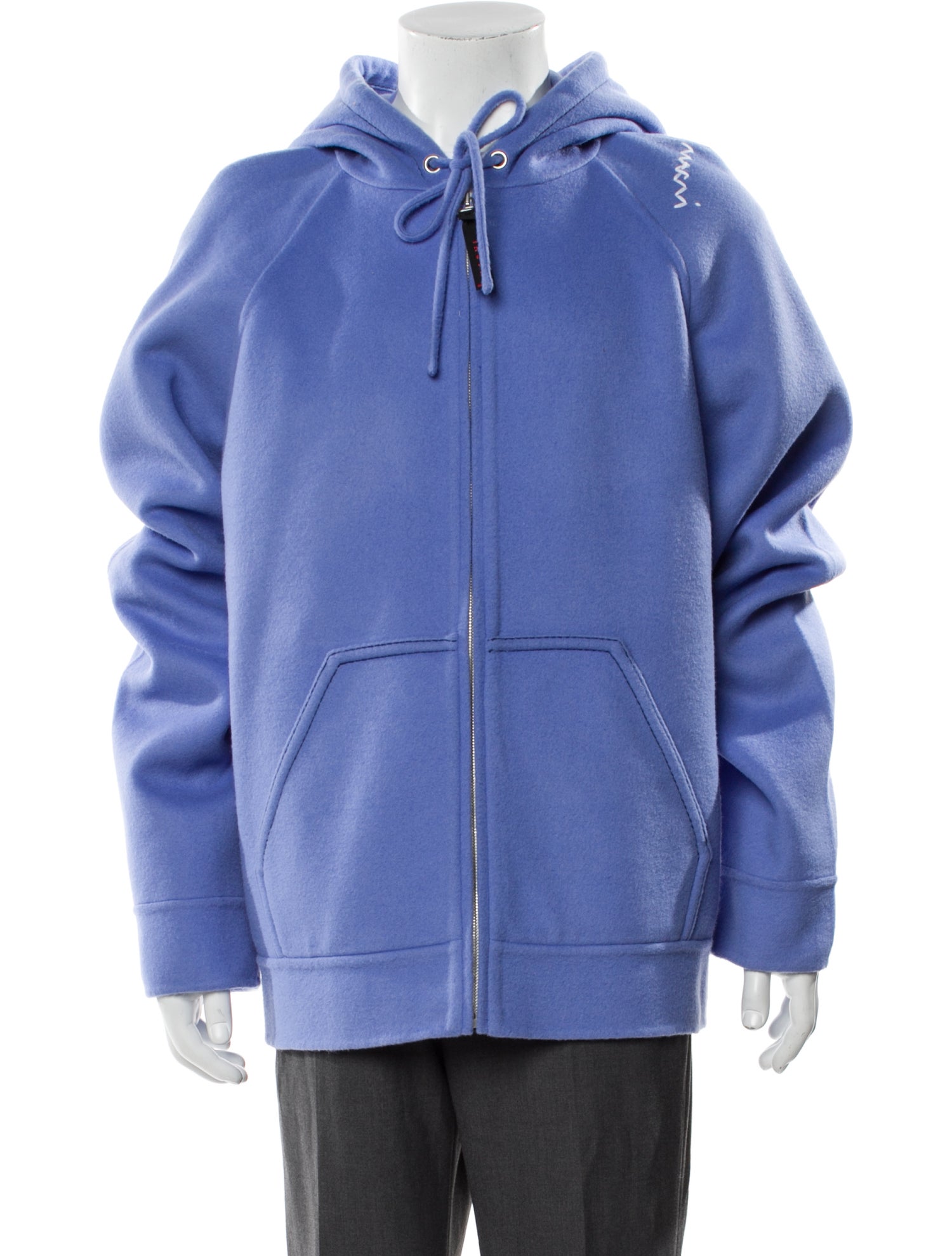 Marni Wool V-Neck Hoodie w/ Tags