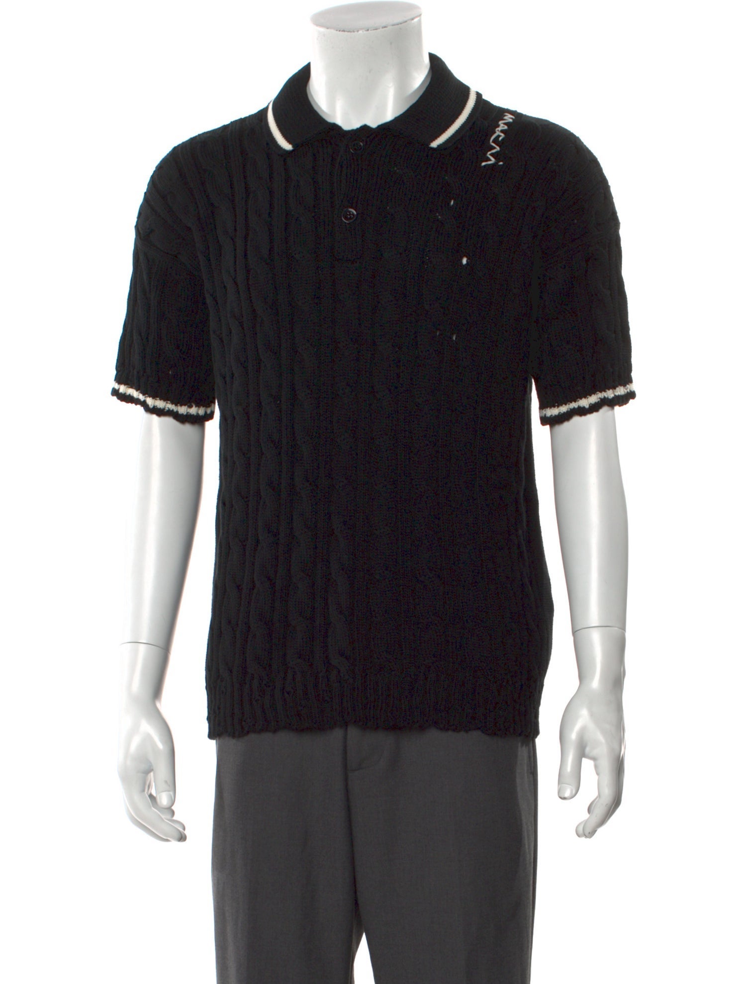 Marni Crew Neck Short Sleeve Polo Shirt w/ Tags