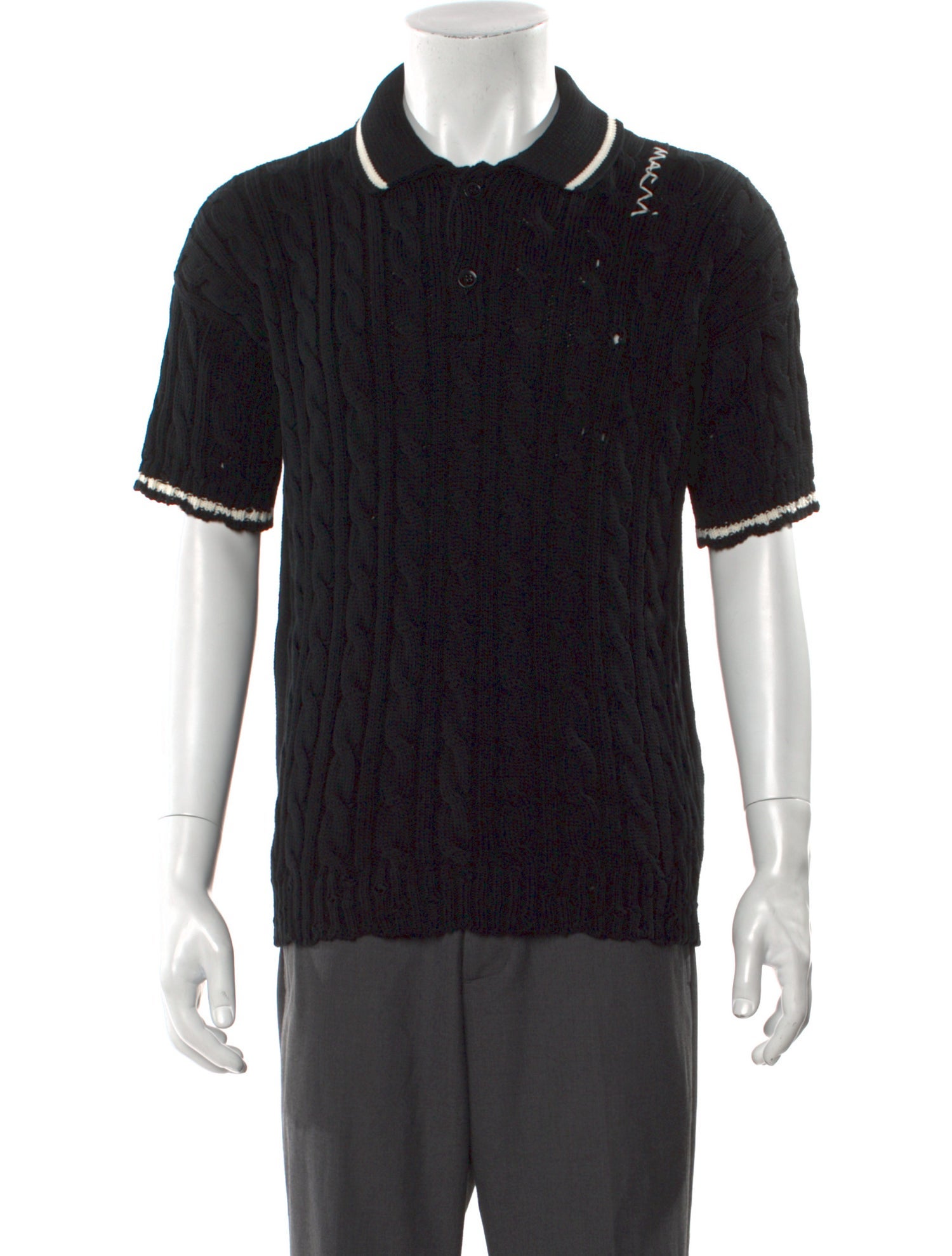 Marni Crew Neck Short Sleeve Polo Shirt w/ Tags