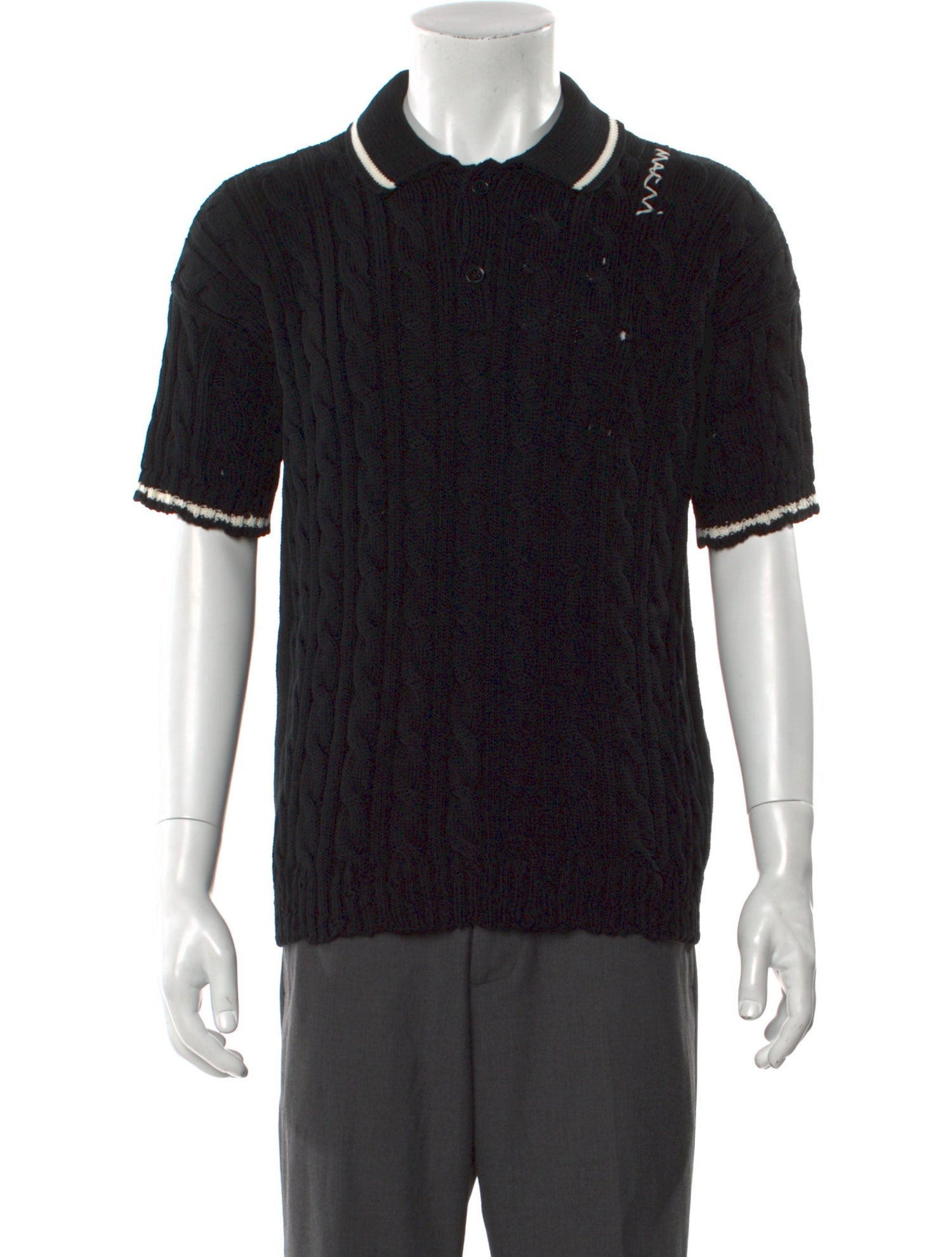 Marni Striped Collar Polo Sweater w/ Tags