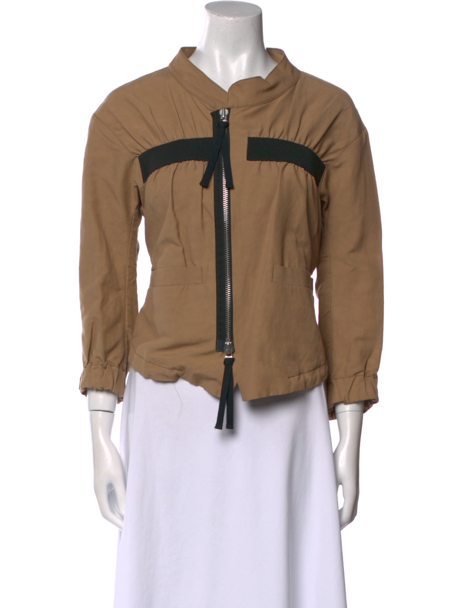 Marni Mock Neck Three-Quarter Sleeve Sweatshirt