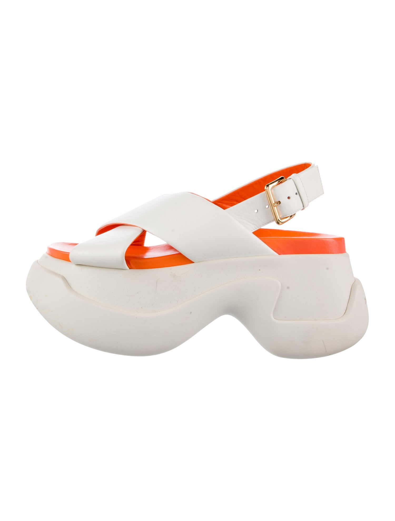 Marni Leather Slingback Sandals