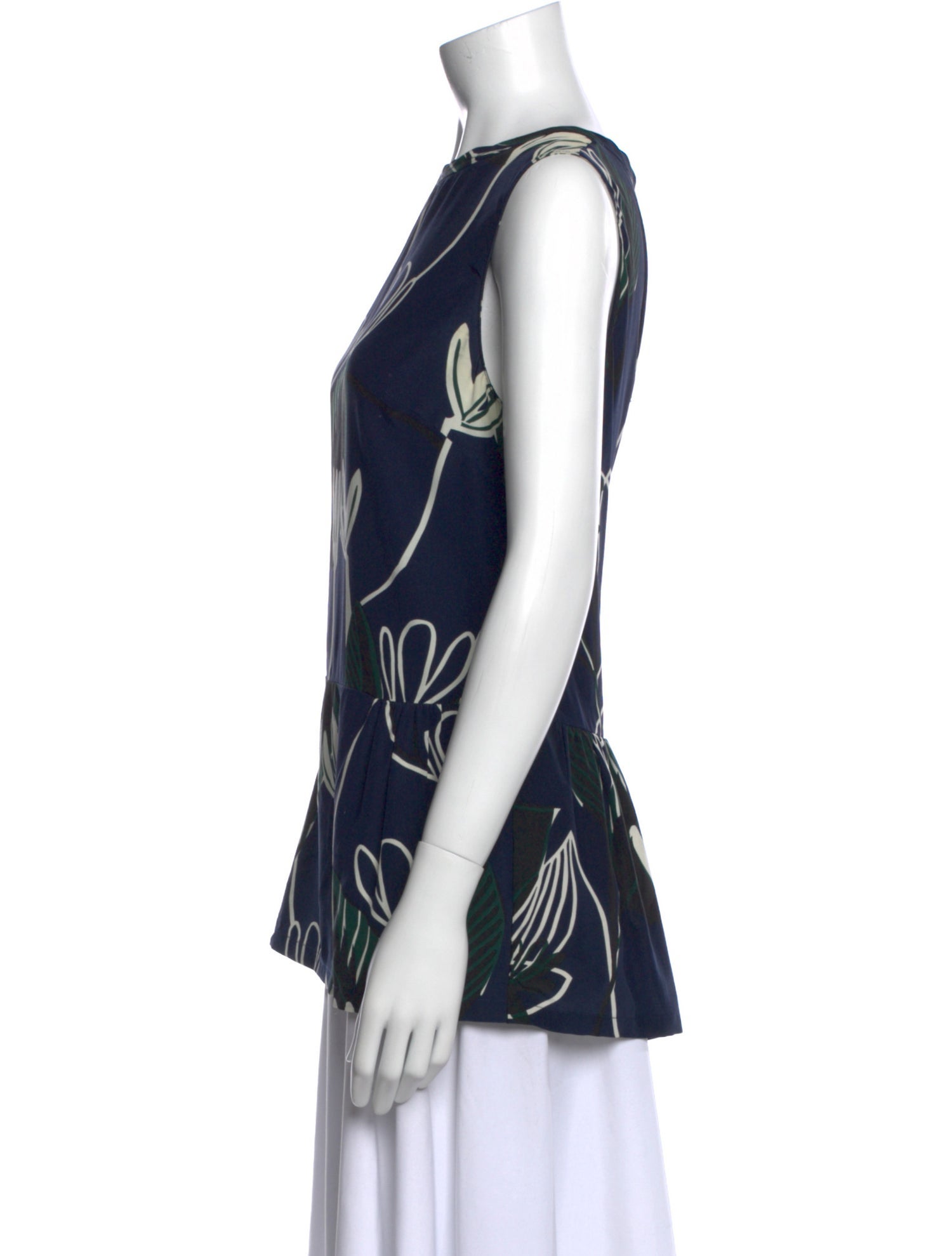 Marni Printed Scoop Neck Top