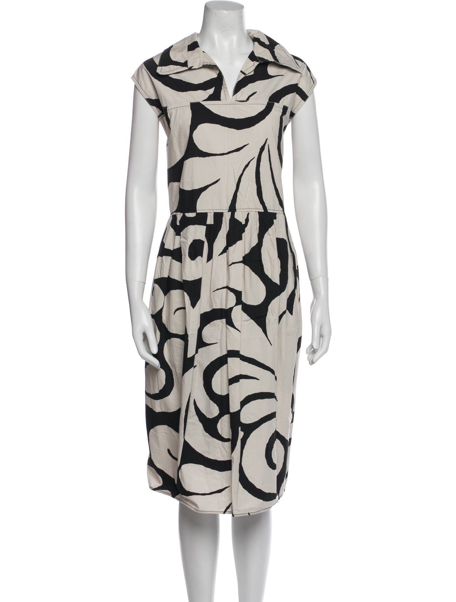Marni Printed Midi Length Dress