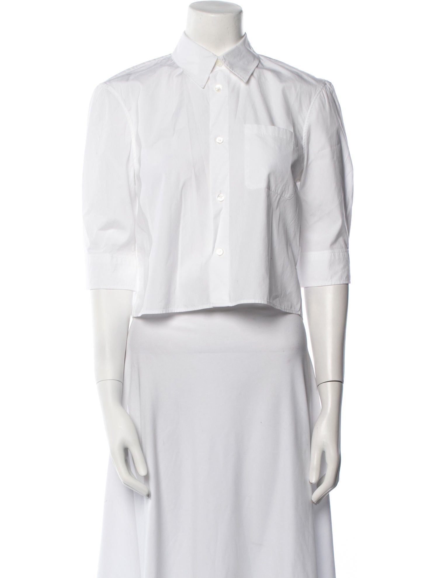 Marni Three-Quarter Sleeve Crop Top