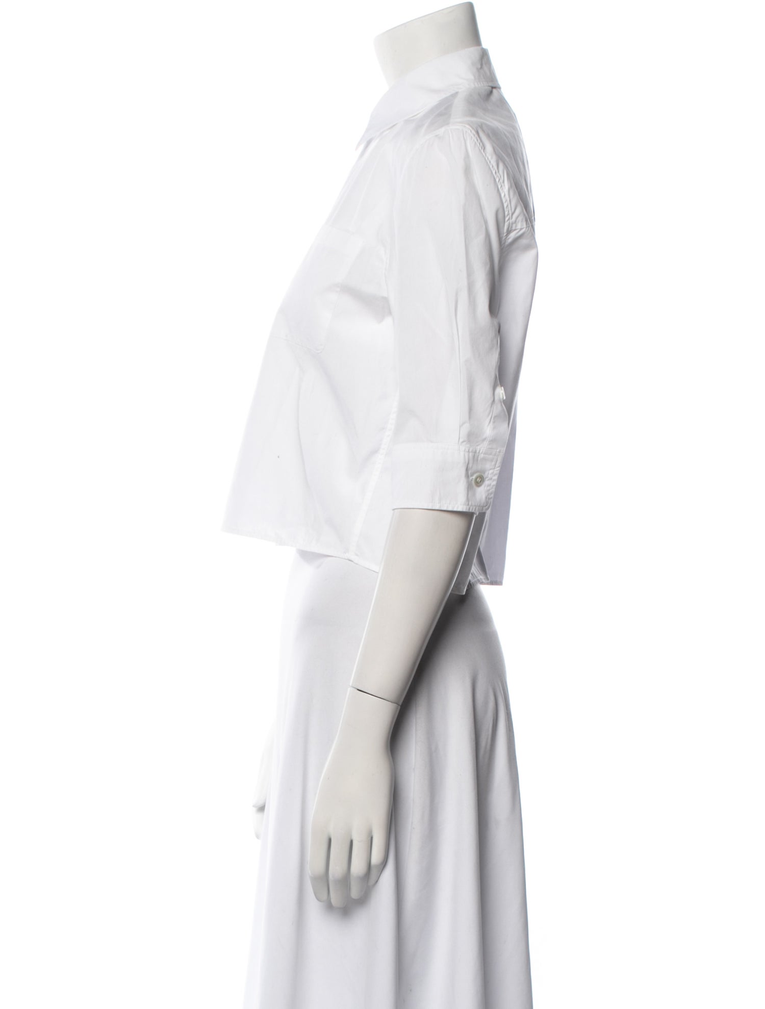 Marni Three-Quarter Sleeve Crop Top