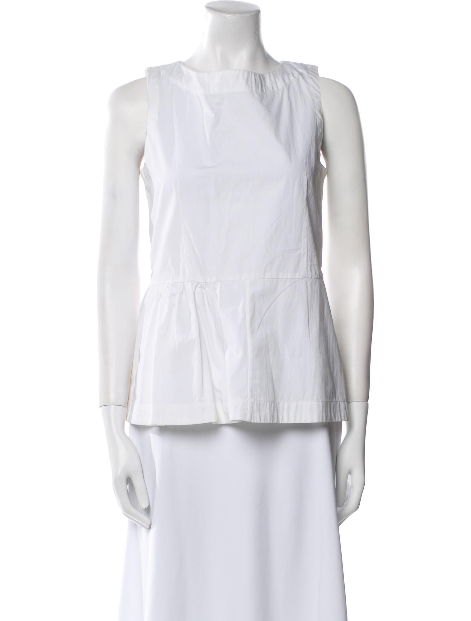 Marni Square Neckline Sleeveless Blouse