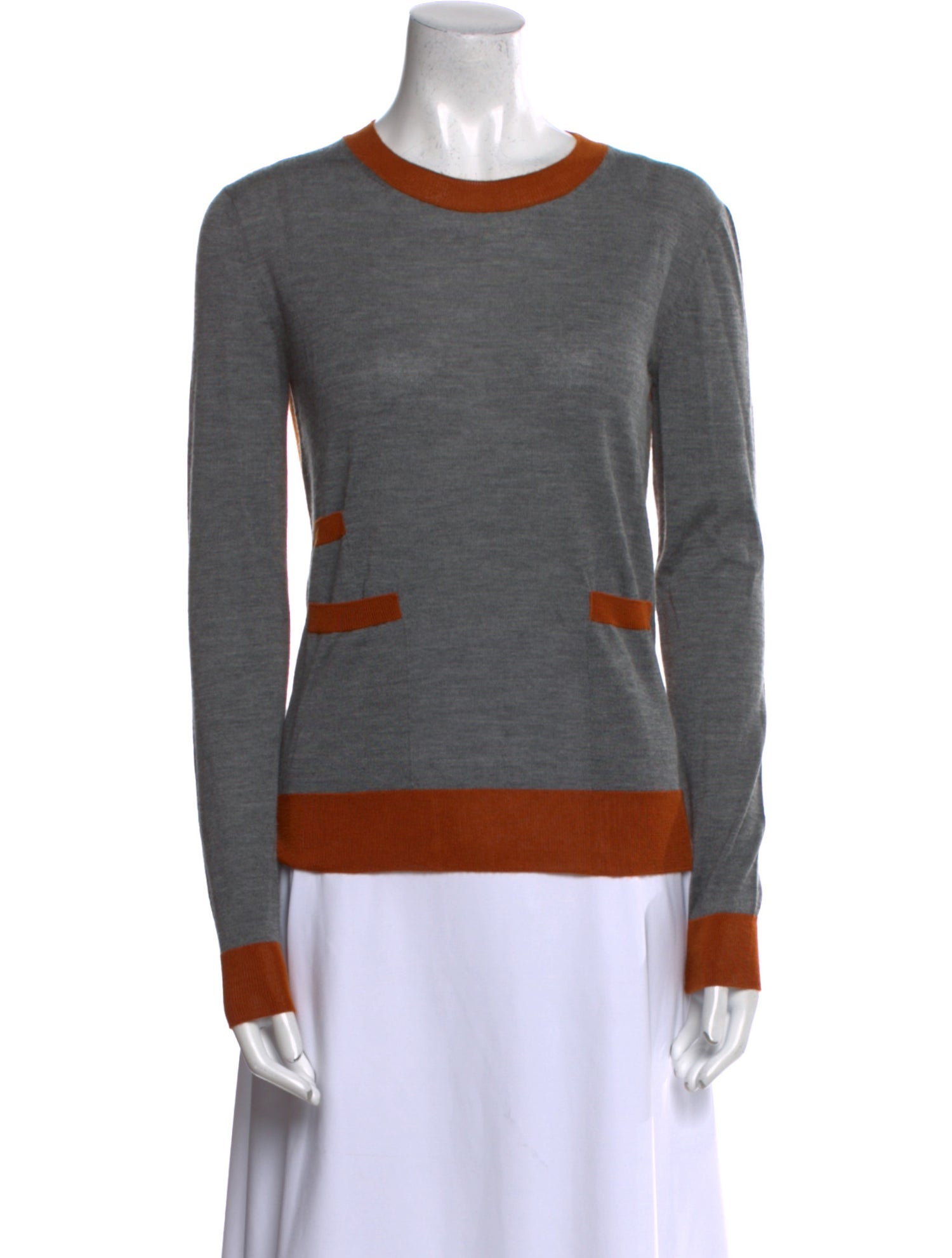 Marni Colorblock Pattern Crew Neck Sweater
