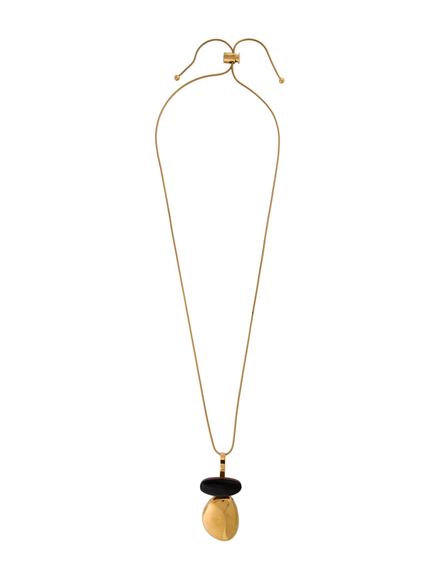 Marni Horn & Wood Pendant Necklace