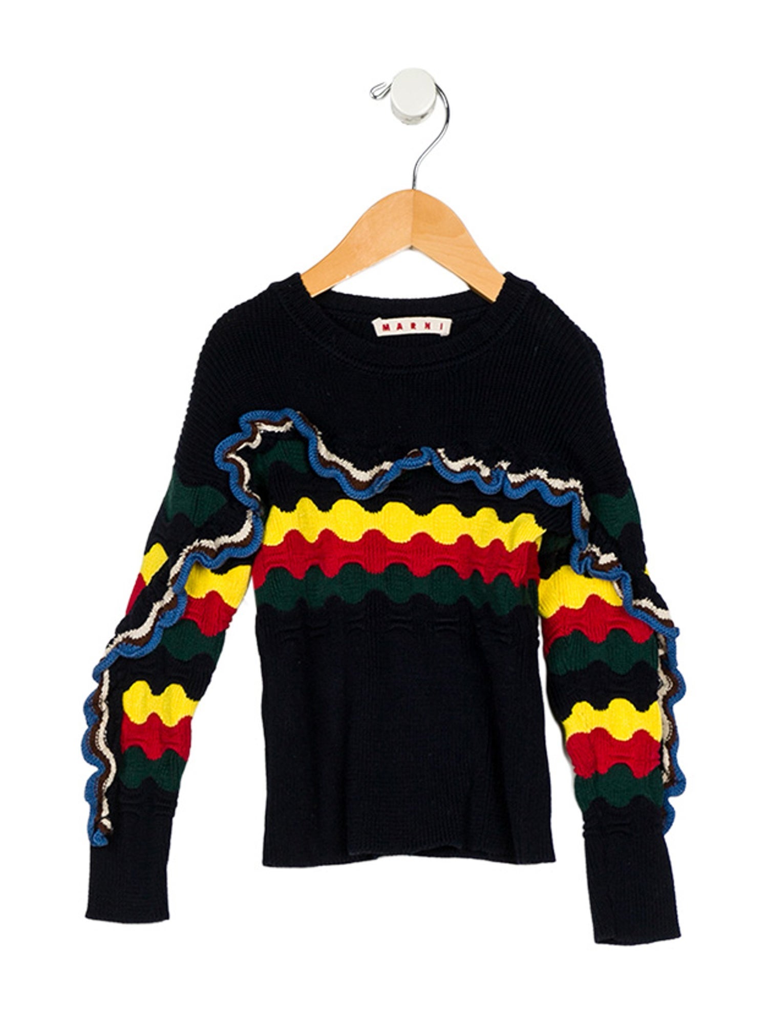 Marni Toddler Girls' Patterned Long Sleeve Sweater