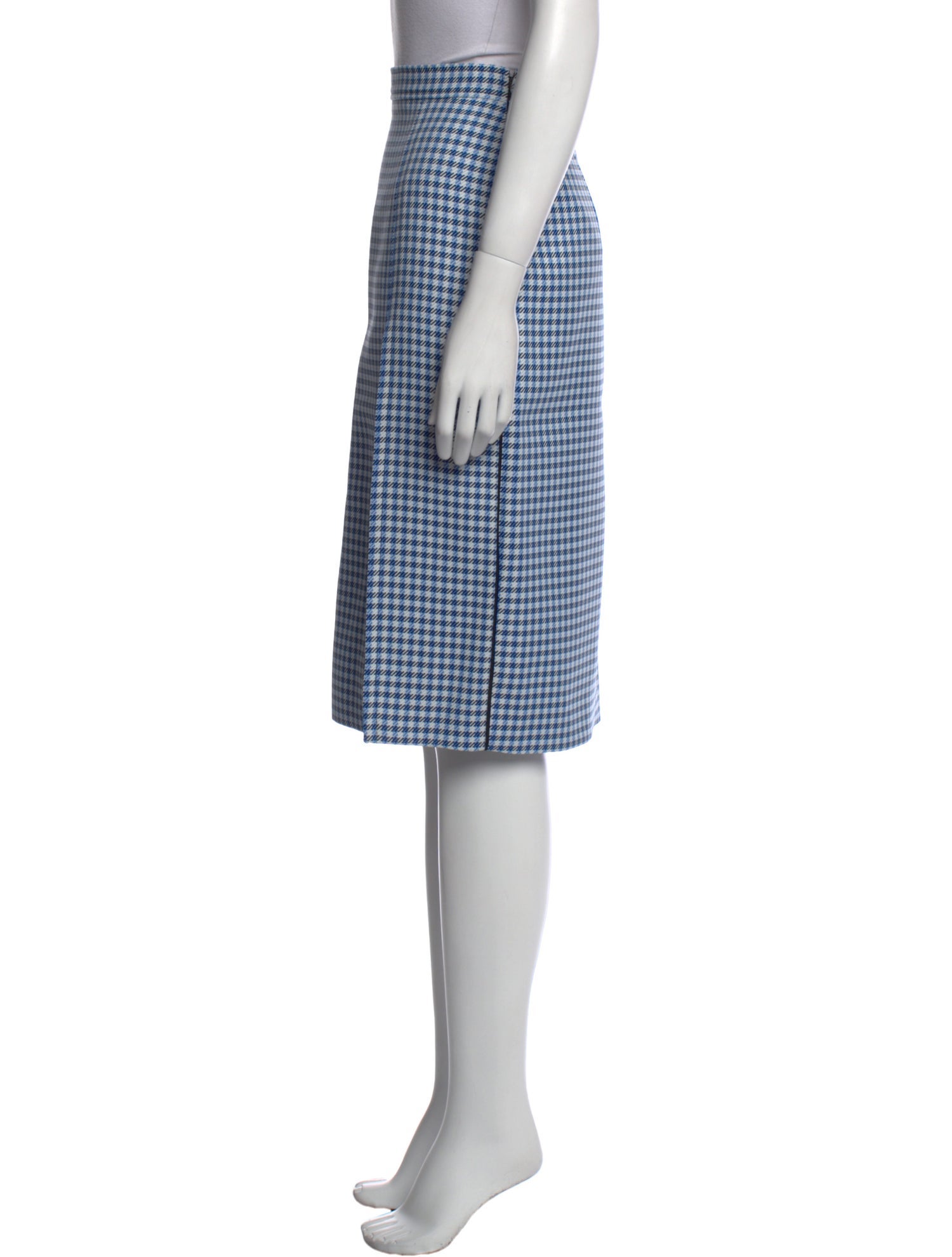 Marni Plaid Print Knee-Length Skirt w/ Tags