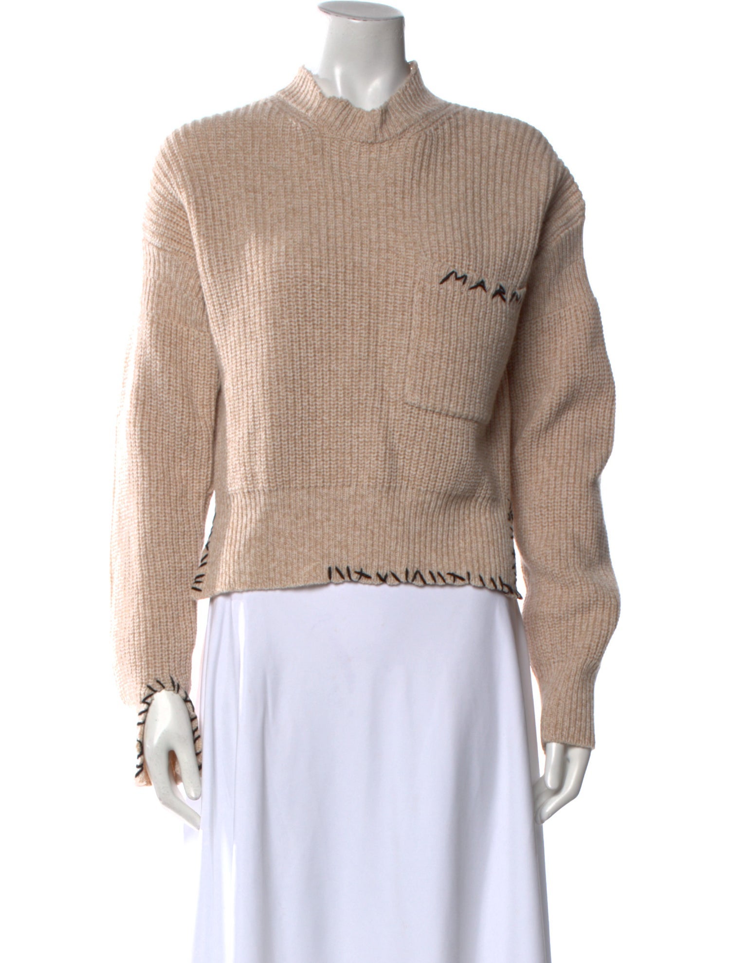 Marni Virgin Wool Mock Neck Sweater w/ Tags