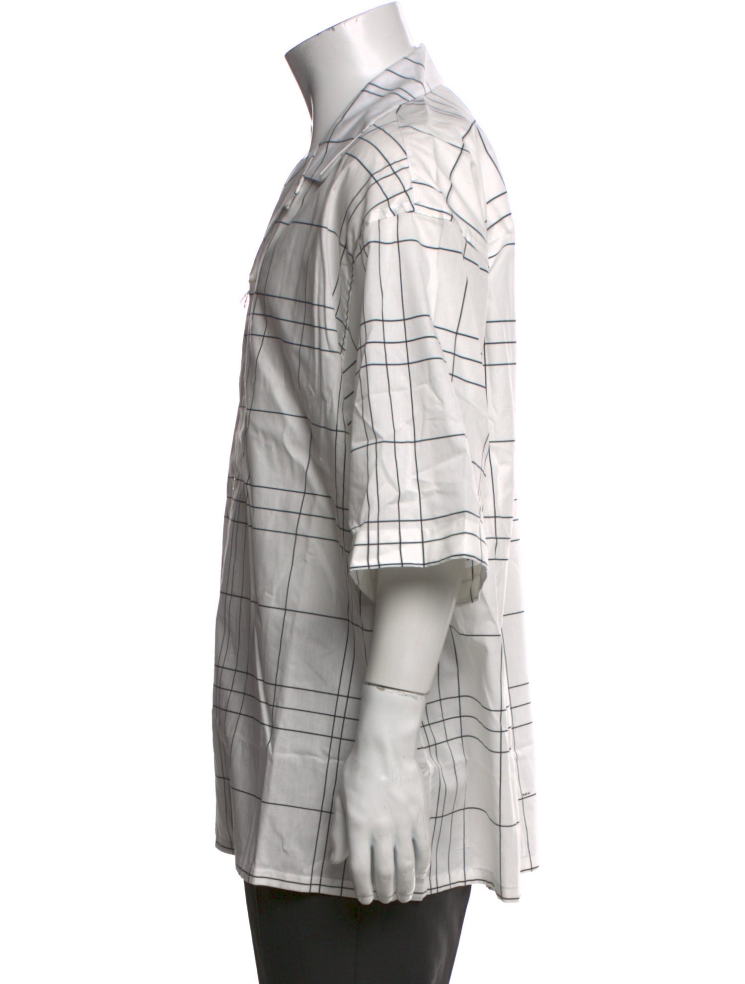 Marni Plaid Print Three-Quarter Sleeve Shirt w/ Tags