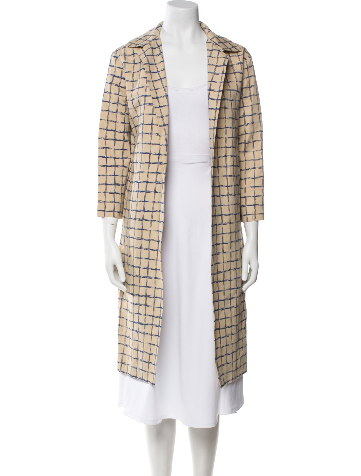 Marni Plaid Print Coat