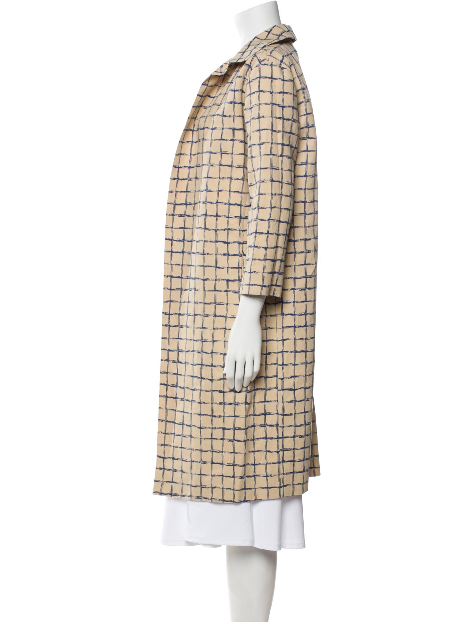 Marni Plaid Print Coat