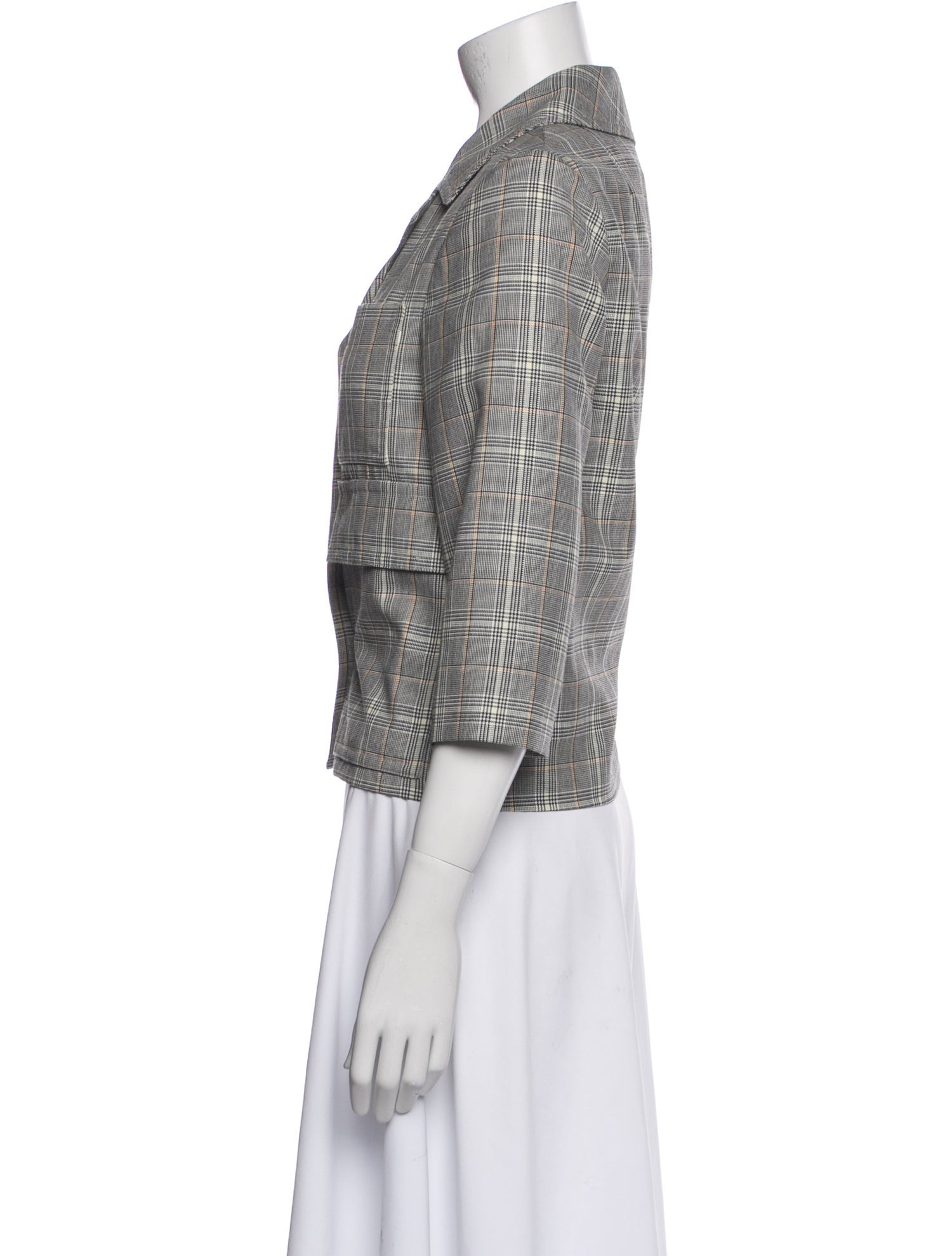 Marni Plaid Print Blazer