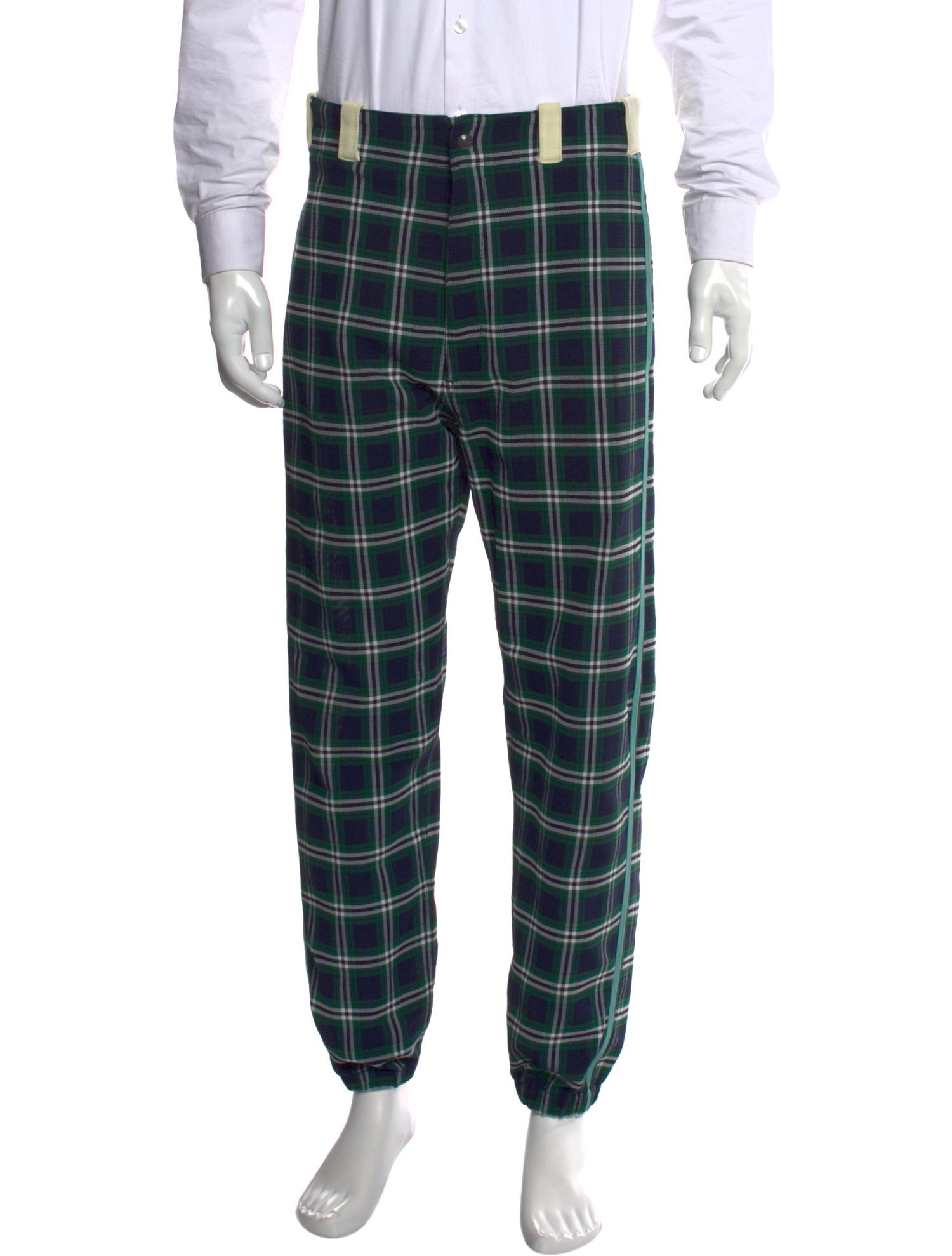 Marni Plaid Print Joggers