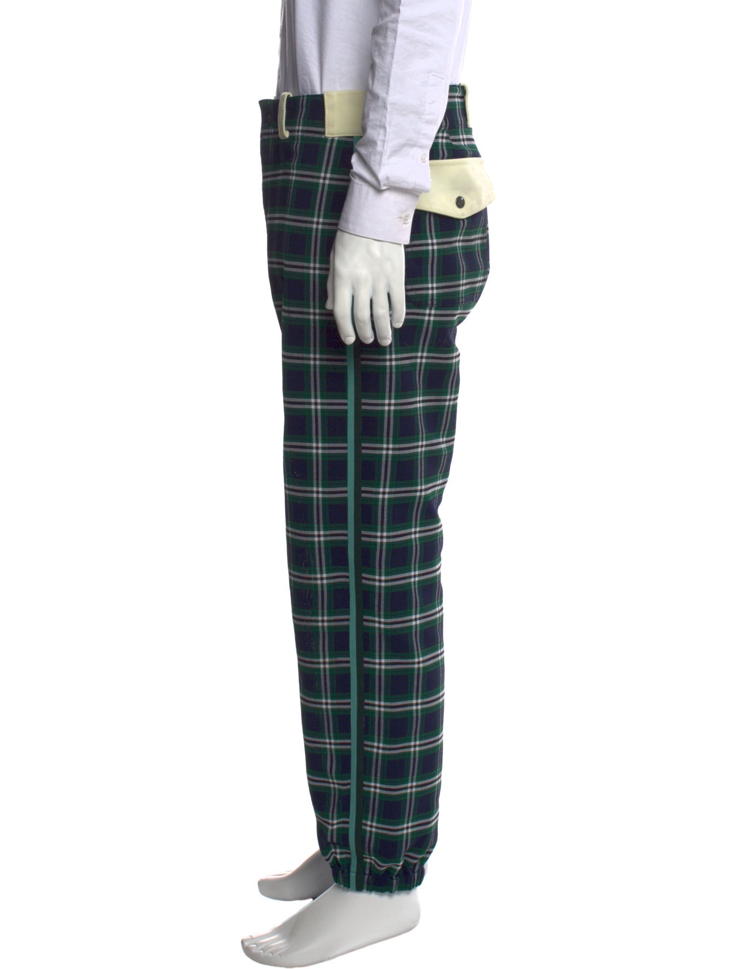 Marni Plaid Print Joggers