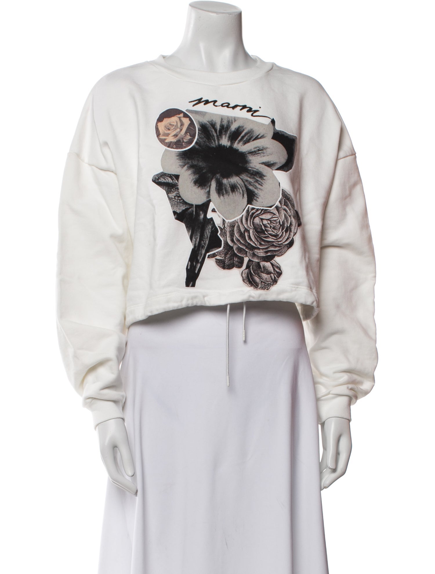 Marni Graphic Print Crew Neck Sweatshirt