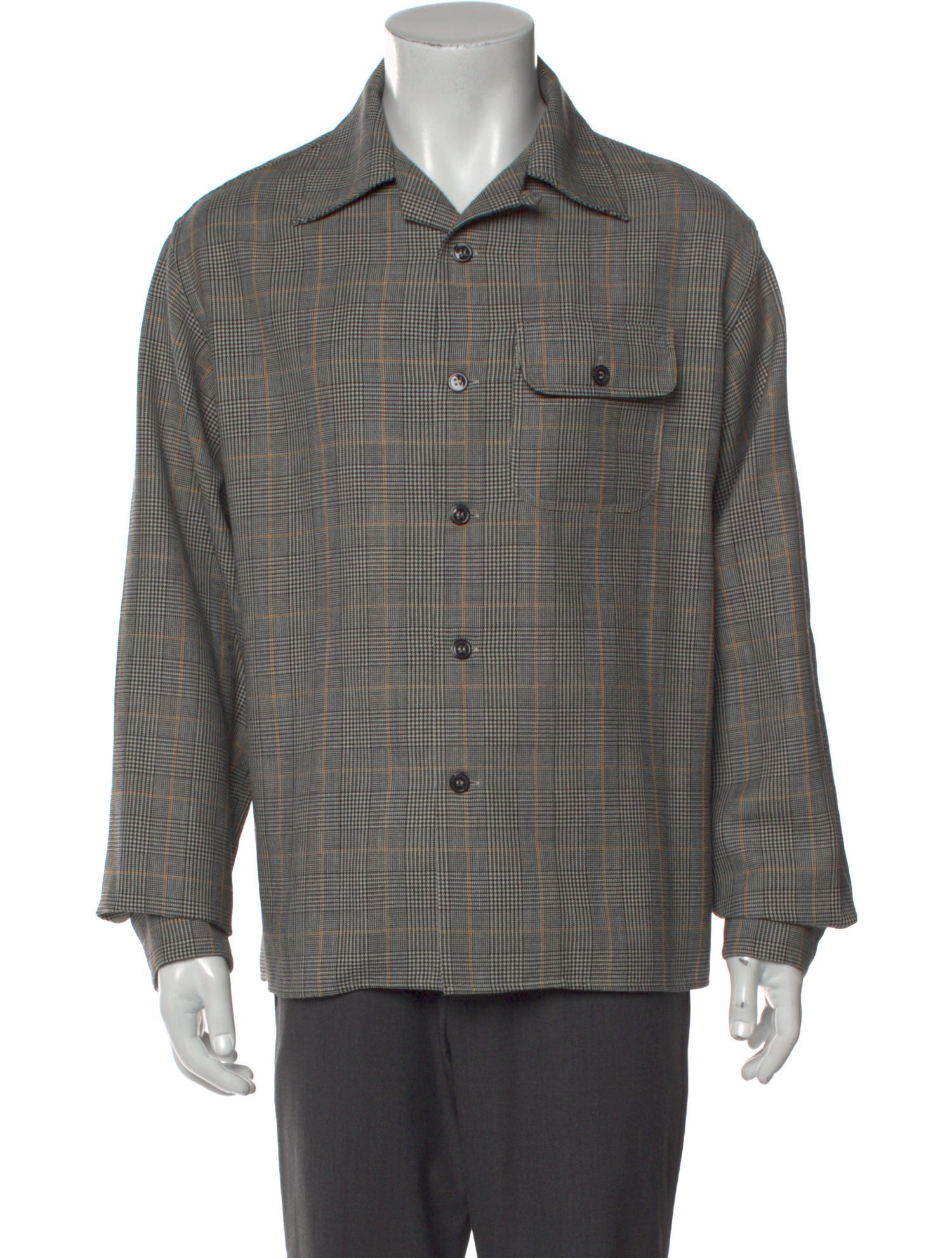 Marni Virgin Wool Long Sleeve Western Shirt