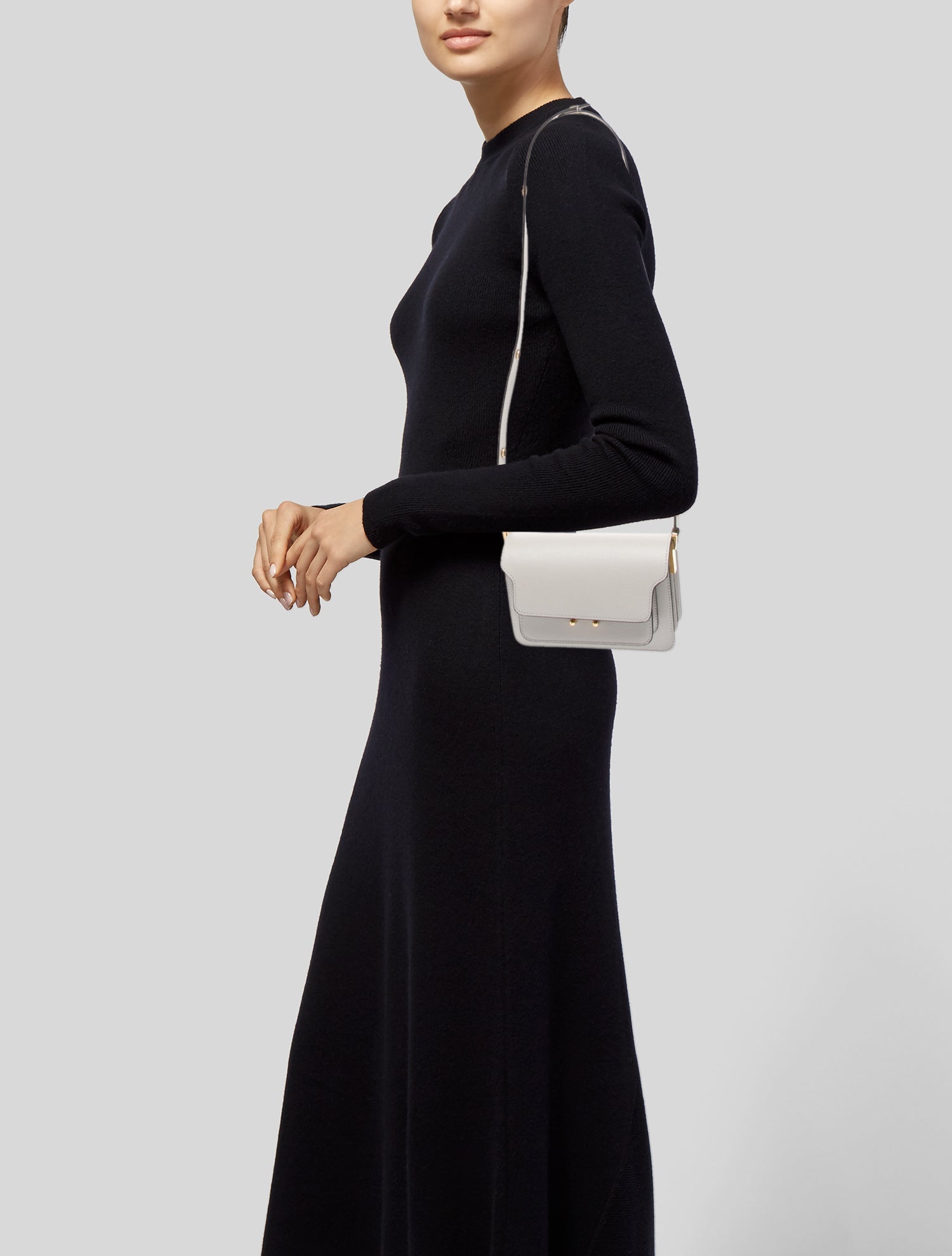 Marni Saffiano Leather Crossbody Bag