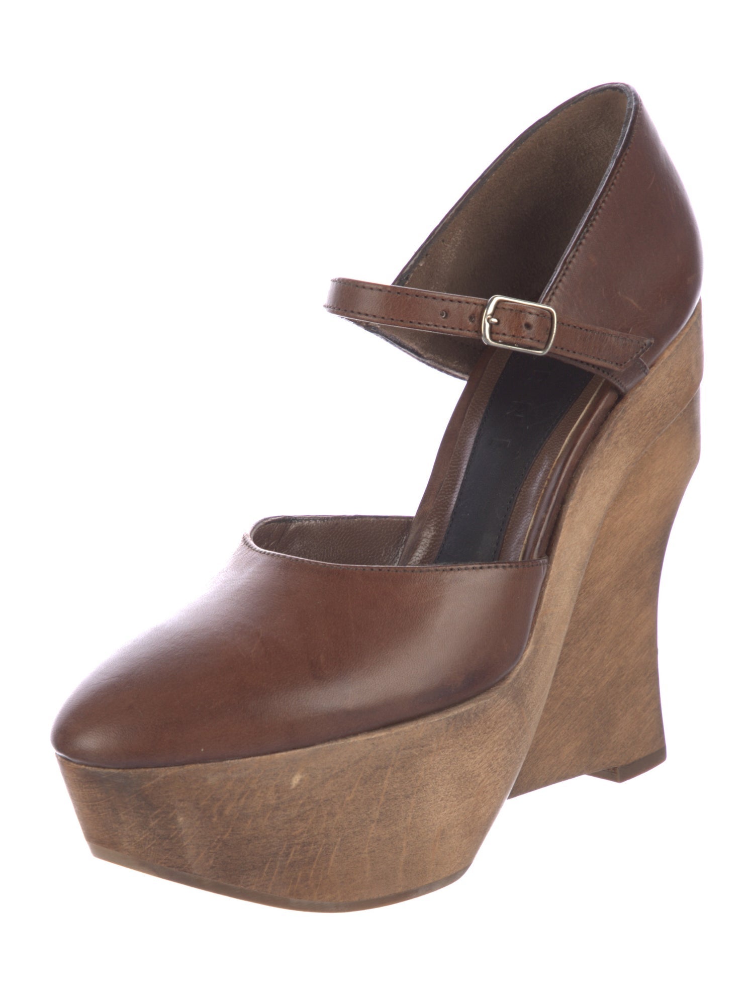 Marni Leather D'Orsay Pumps